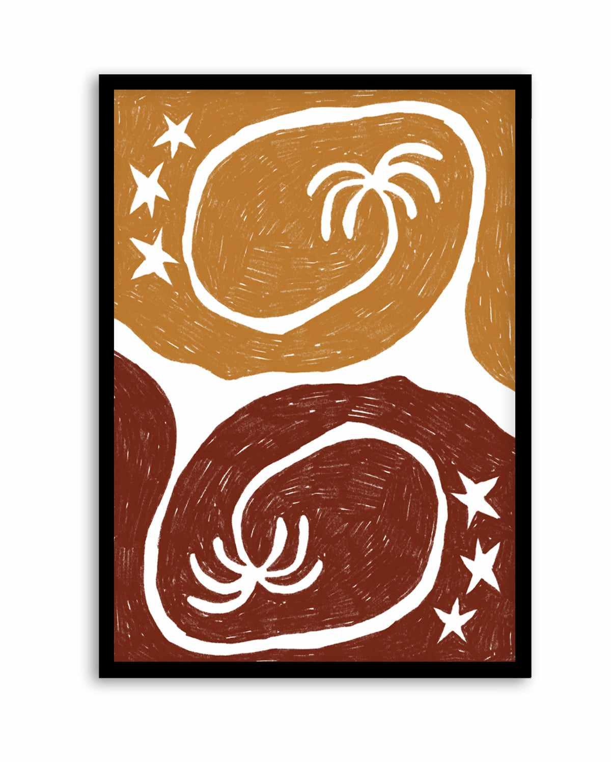 The Palm Tree Twins by Shatha Al Dafai | Art Print from Olive et Oriel where you can shop wallpaper and artworks online