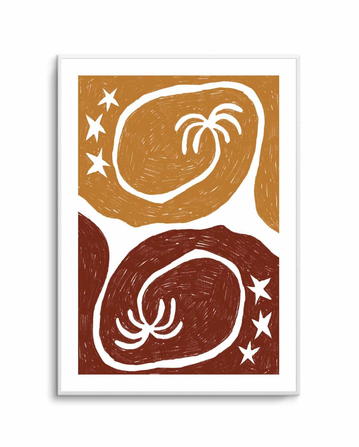 The Palm Tree Twins by Shatha Al Dafai | Art Print from Olive et Oriel where you can shop wallpaper and artworks online