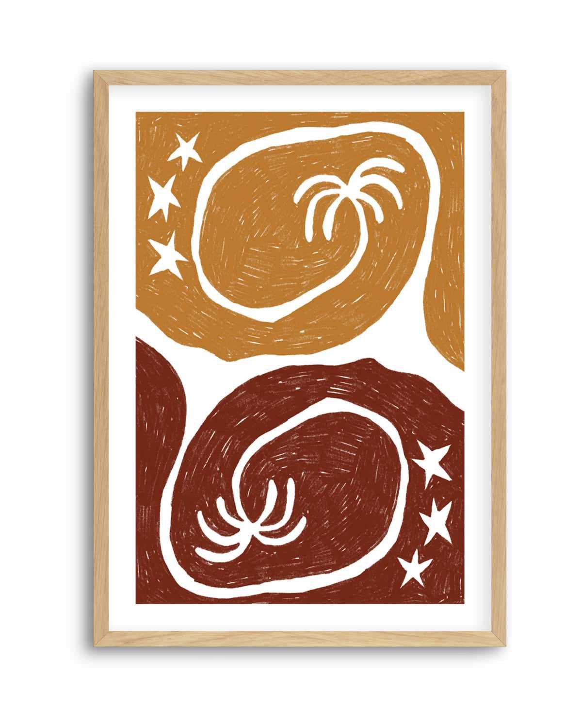 The Palm Tree Twins by Shatha Al Dafai | Art Print from Olive et Oriel where you can shop wallpaper and artworks online