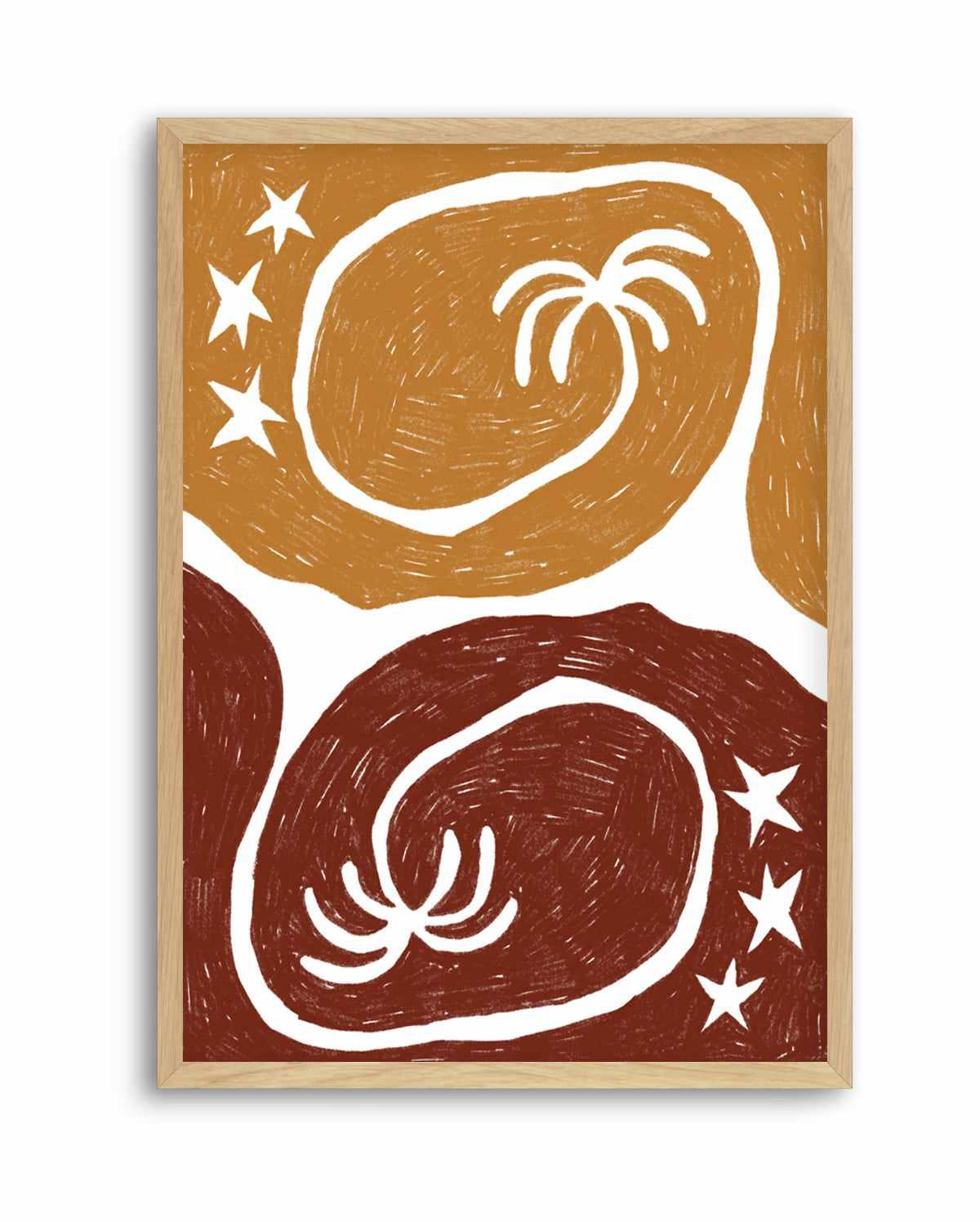 The Palm Tree Twins by Shatha Al Dafai | Art Print from Olive et Oriel where you can shop wallpaper and artworks online