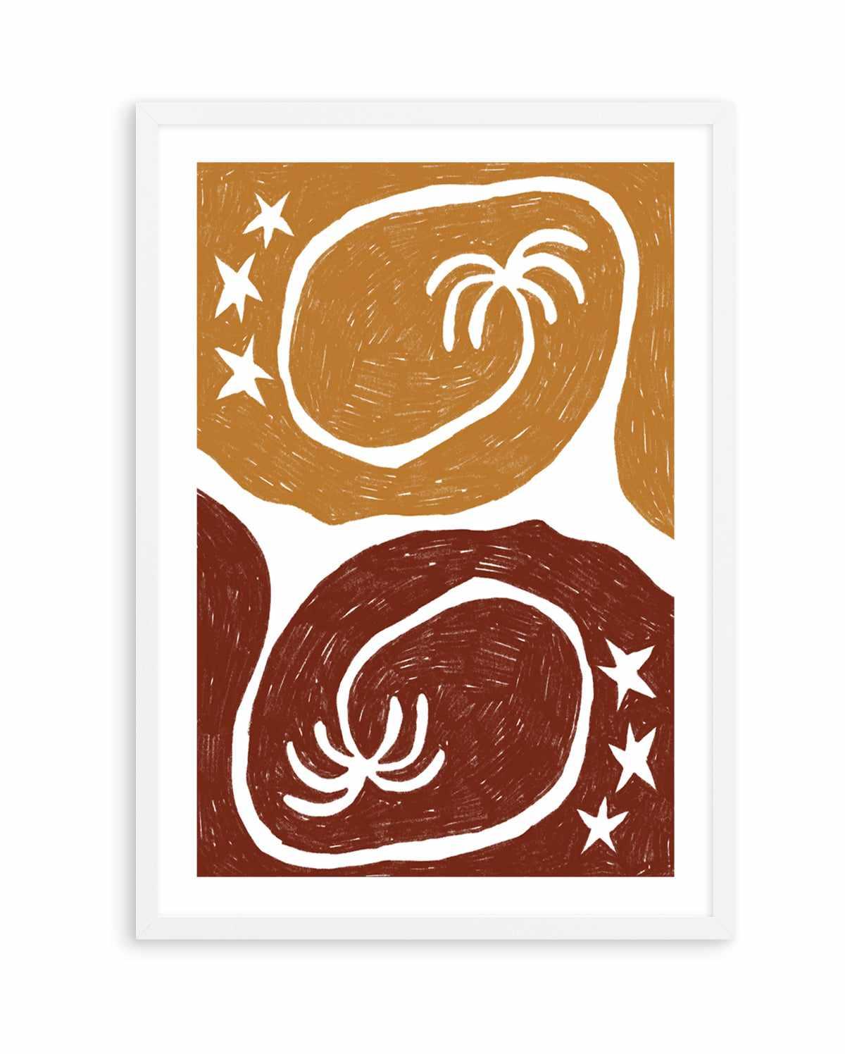 The Palm Tree Twins by Shatha Al Dafai | Art Print from Olive et Oriel where you can shop wallpaper and artworks online