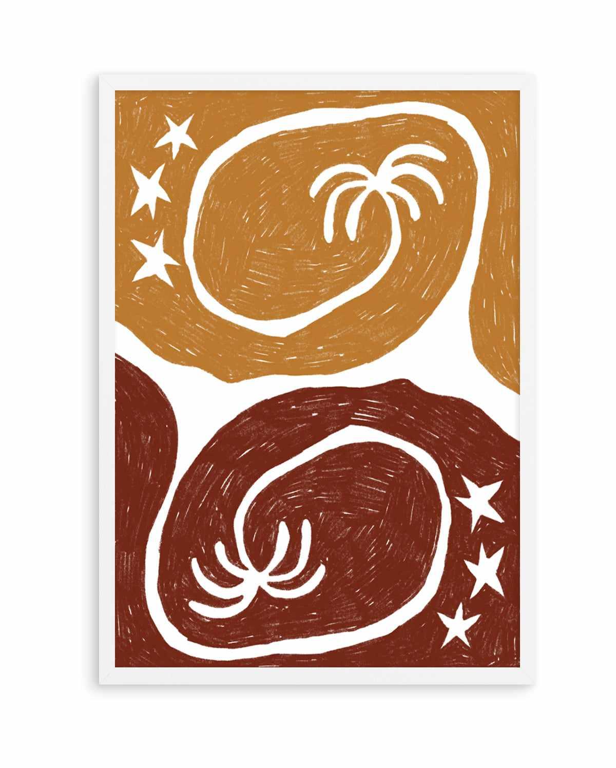 The Palm Tree Twins by Shatha Al Dafai | Art Print from Olive et Oriel where you can shop wallpaper and artworks online