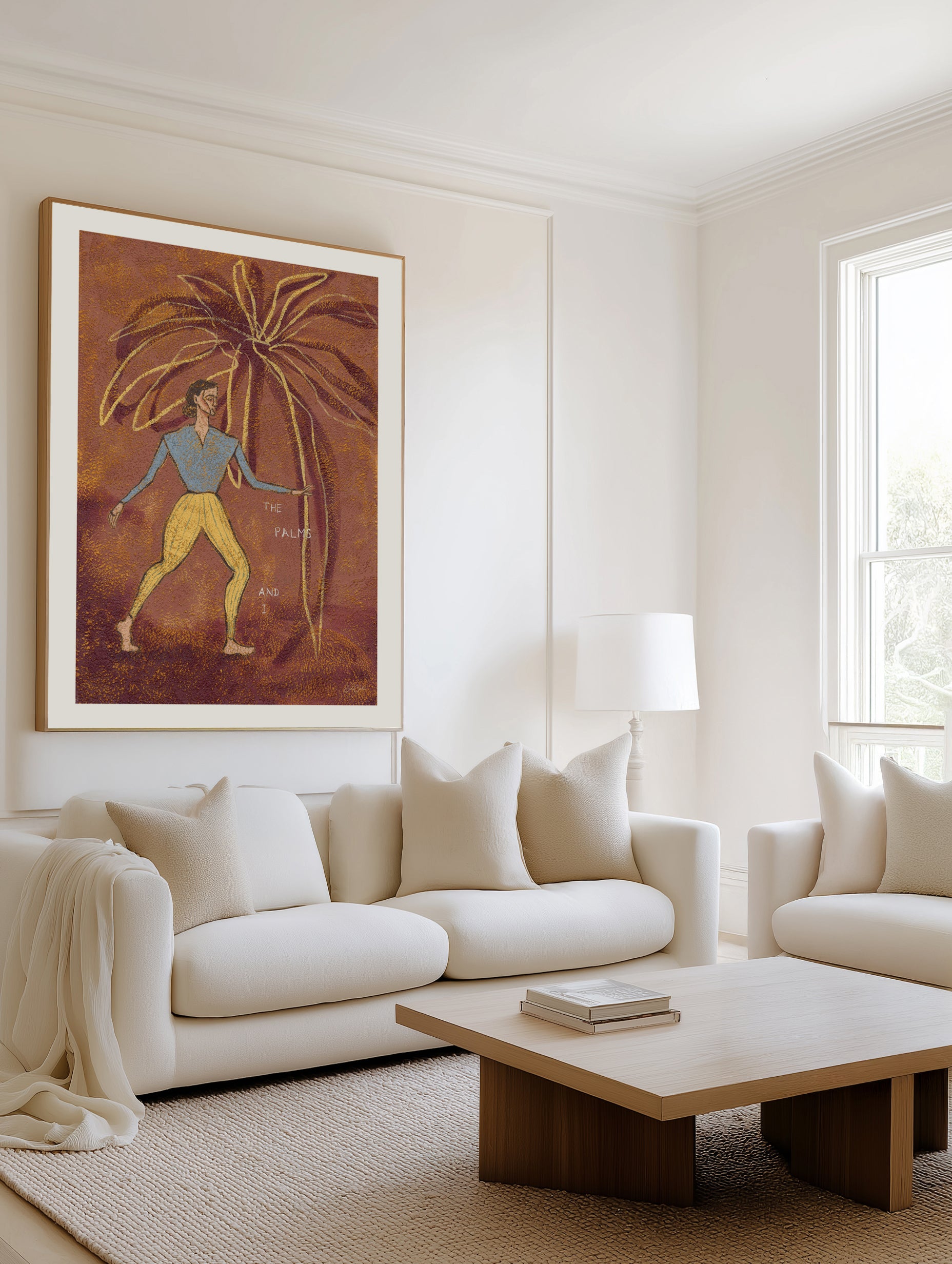 The Palms and I by Julie Celina | Art Print from Olive et Oriel where you can shop wallpaper and artworks online