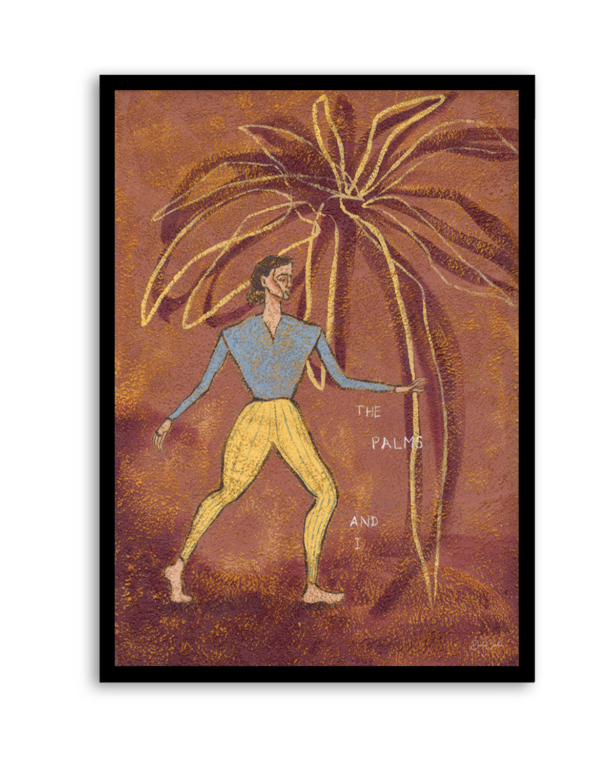 The Palms and I by Julie Celina | Art Print from Olive et Oriel where you can shop wallpaper and artworks online