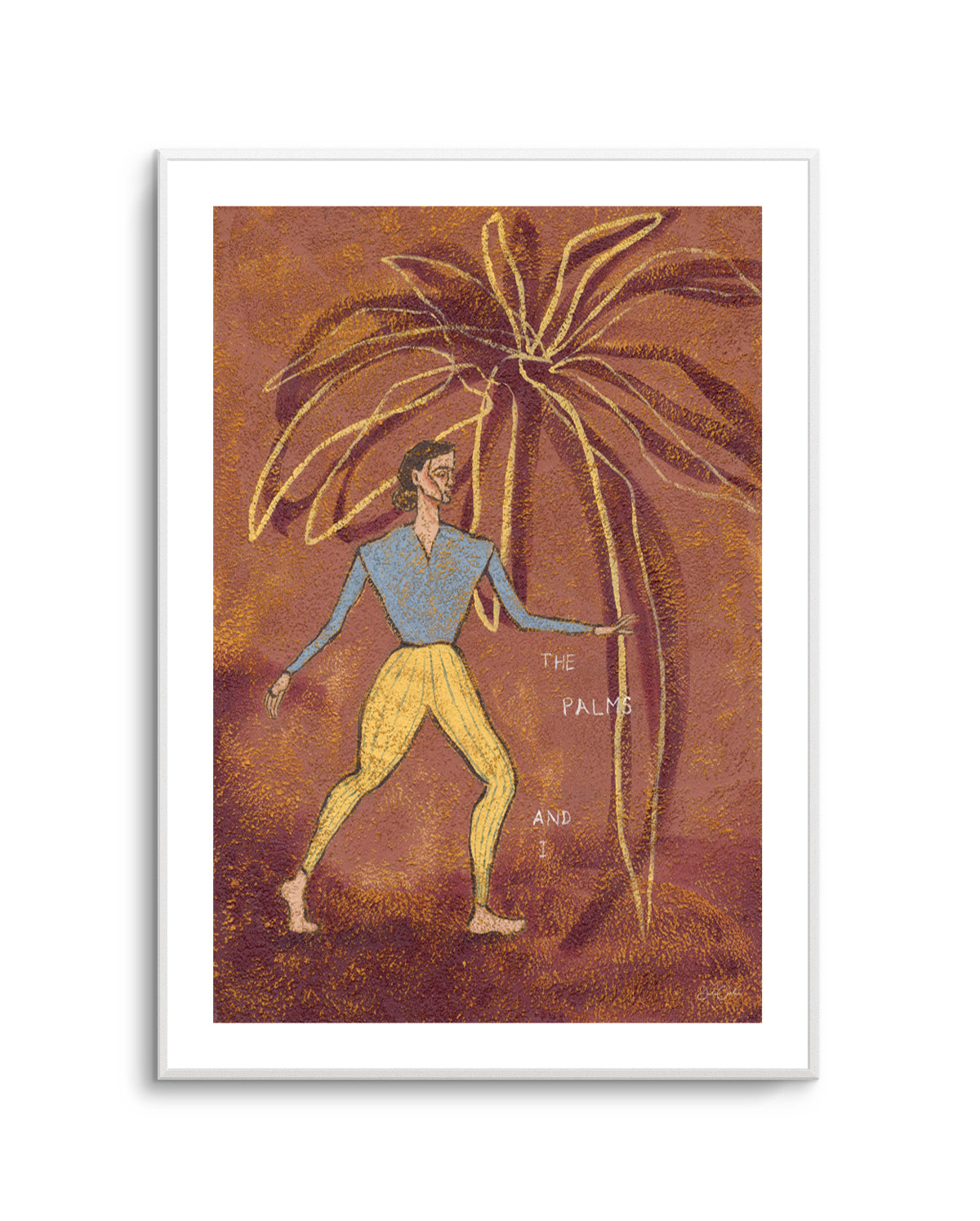 The Palms and I by Julie Celina | Art Print from Olive et Oriel where you can shop wallpaper and artworks online