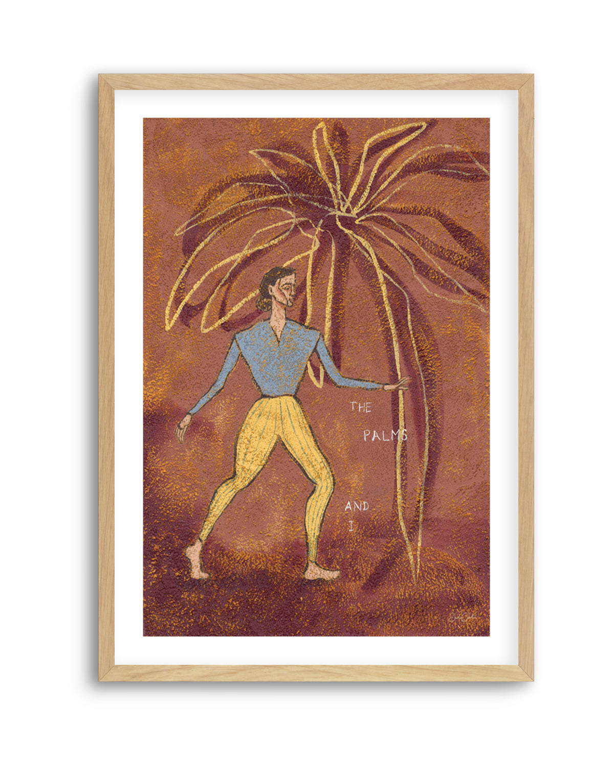 The Palms and I by Julie Celina | Art Print from Olive et Oriel where you can shop wallpaper and artworks online