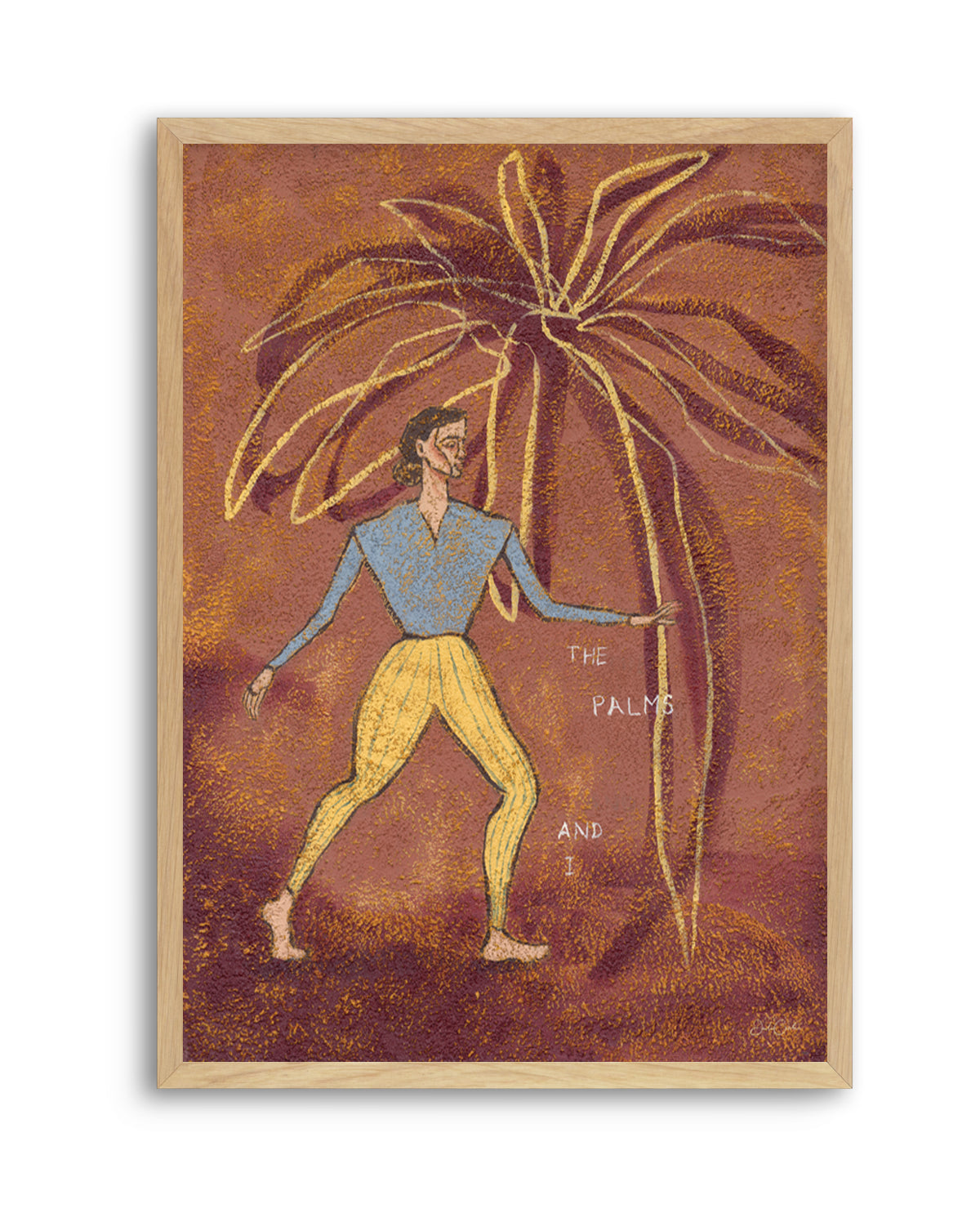 The Palms and I by Julie Celina | Art Print from Olive et Oriel where you can shop wallpaper and artworks online