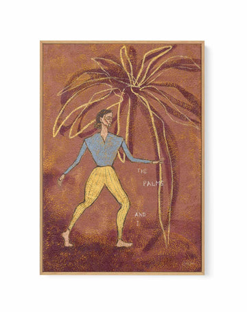 The Palms and I by Julie Celina | Framed Canvas Art Print from Olive et Oriel where you can shop wallpaper and artworks online