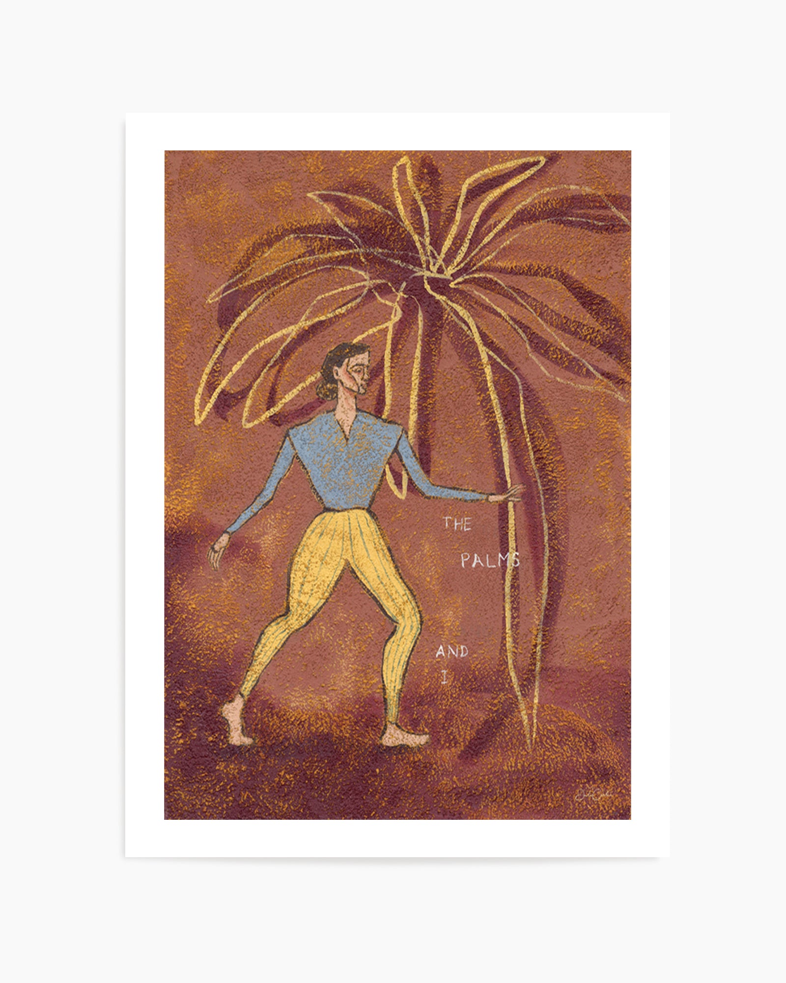 The Palms and I by Julie Celina | Art Print from Olive et Oriel where you can shop wallpaper and artworks online