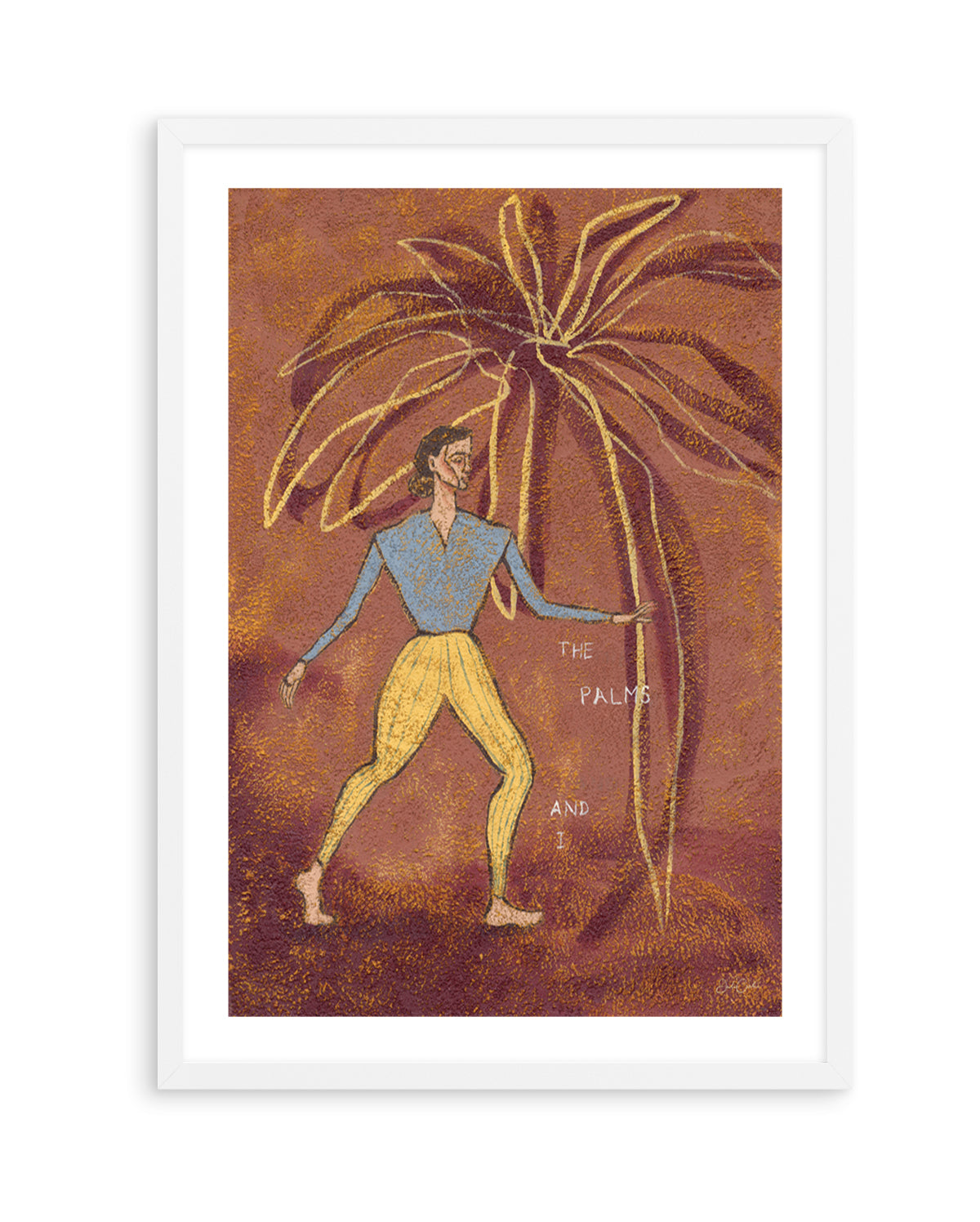 The Palms and I by Julie Celina | Art Print from Olive et Oriel where you can shop wallpaper and artworks online