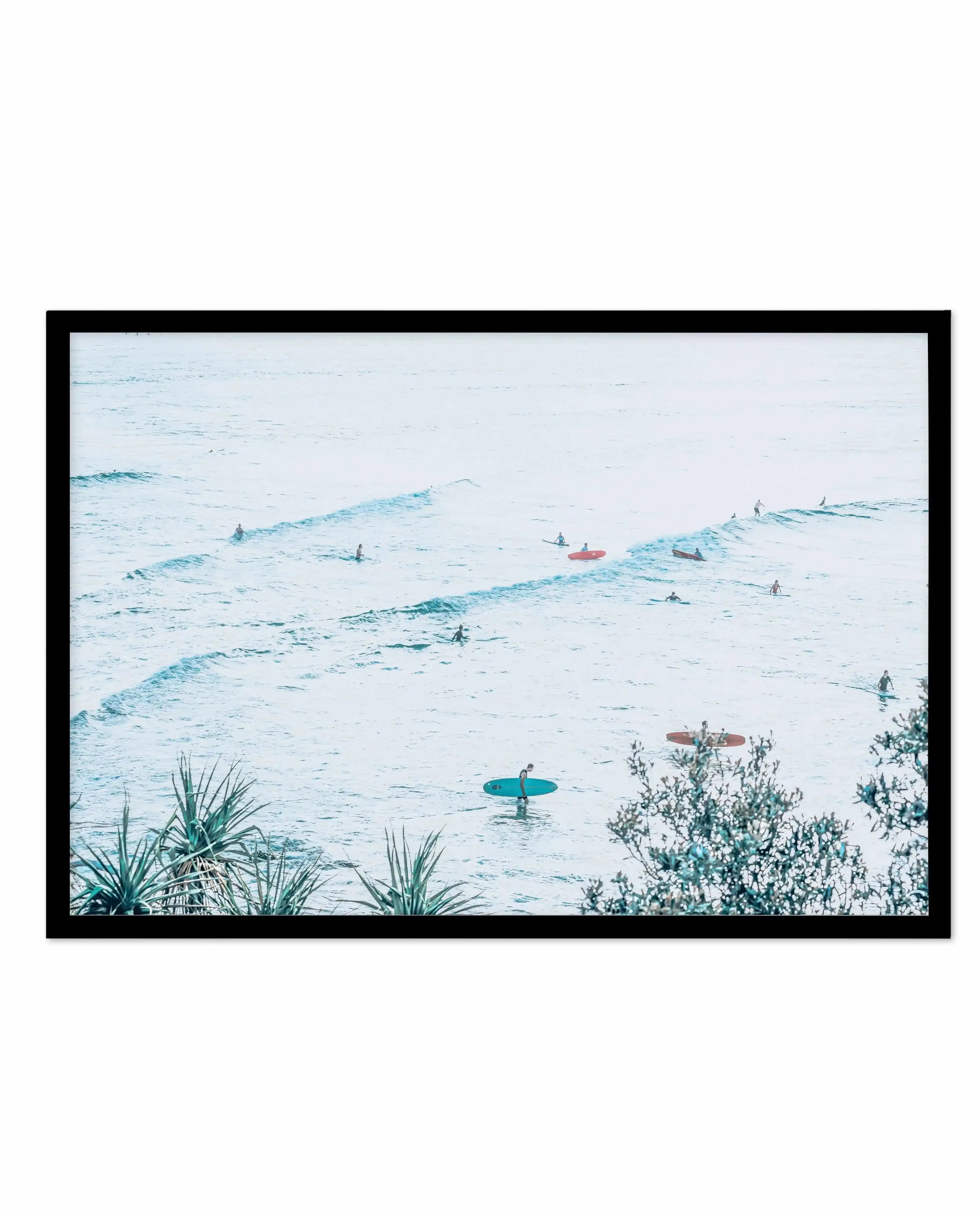 The Pass | Fun Waves Art Print-PRINT-Olive et Oriel-Olive et Oriel-A5 | 5.8" x 8.3" | 14.8 x 21cm-Black-With White Border-Buy-Australian-Art-Prints-Online-with-Olive-et-Oriel-Your-Artwork-Specialists-Austrailia-Decorate-With-Coastal-Photo-Wall-Art-Prints-From-Our-Beach-House-Artwork-Collection-Fine-Poster-and-Framed-Artwork