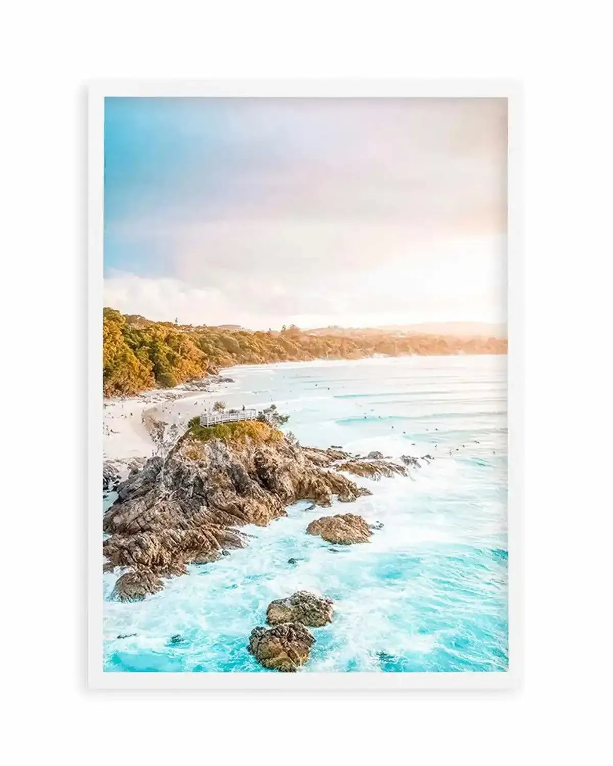The Pass Lookout | Byron Bay Art Print from Olive et Oriel where you can shop wallpaper and artworks online