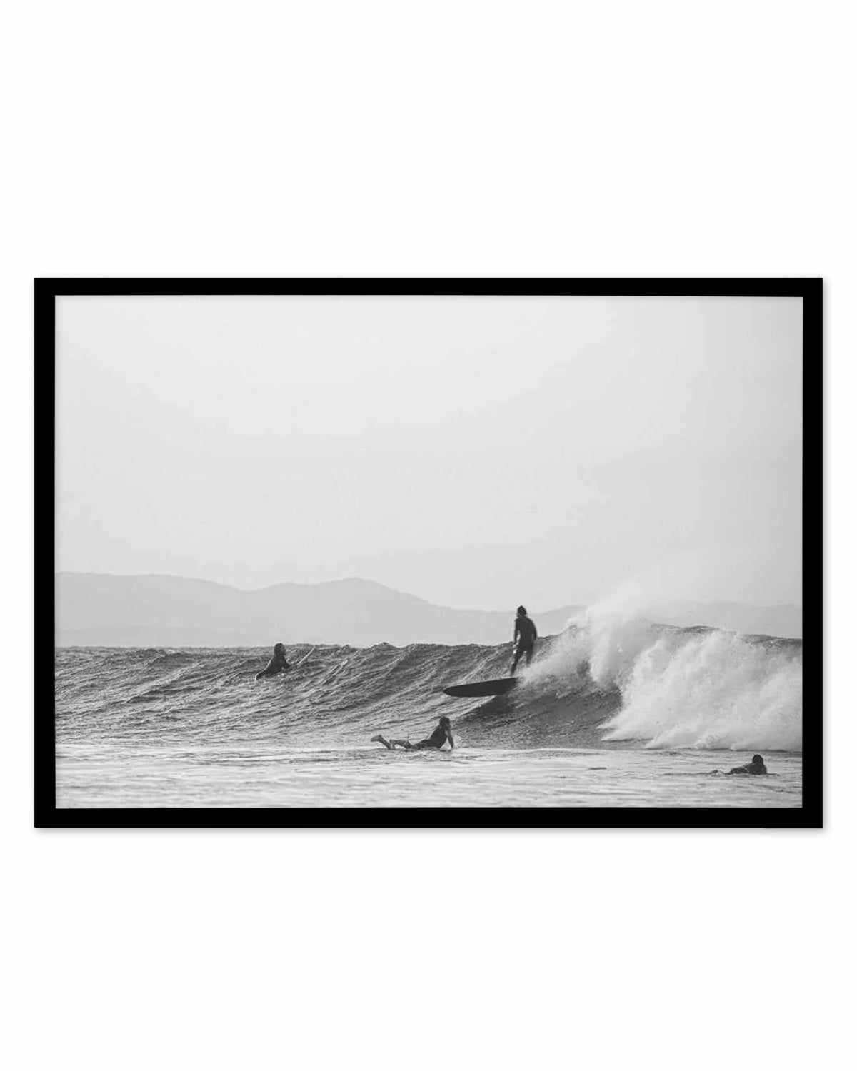 The Pass Surf I B&W Art Print