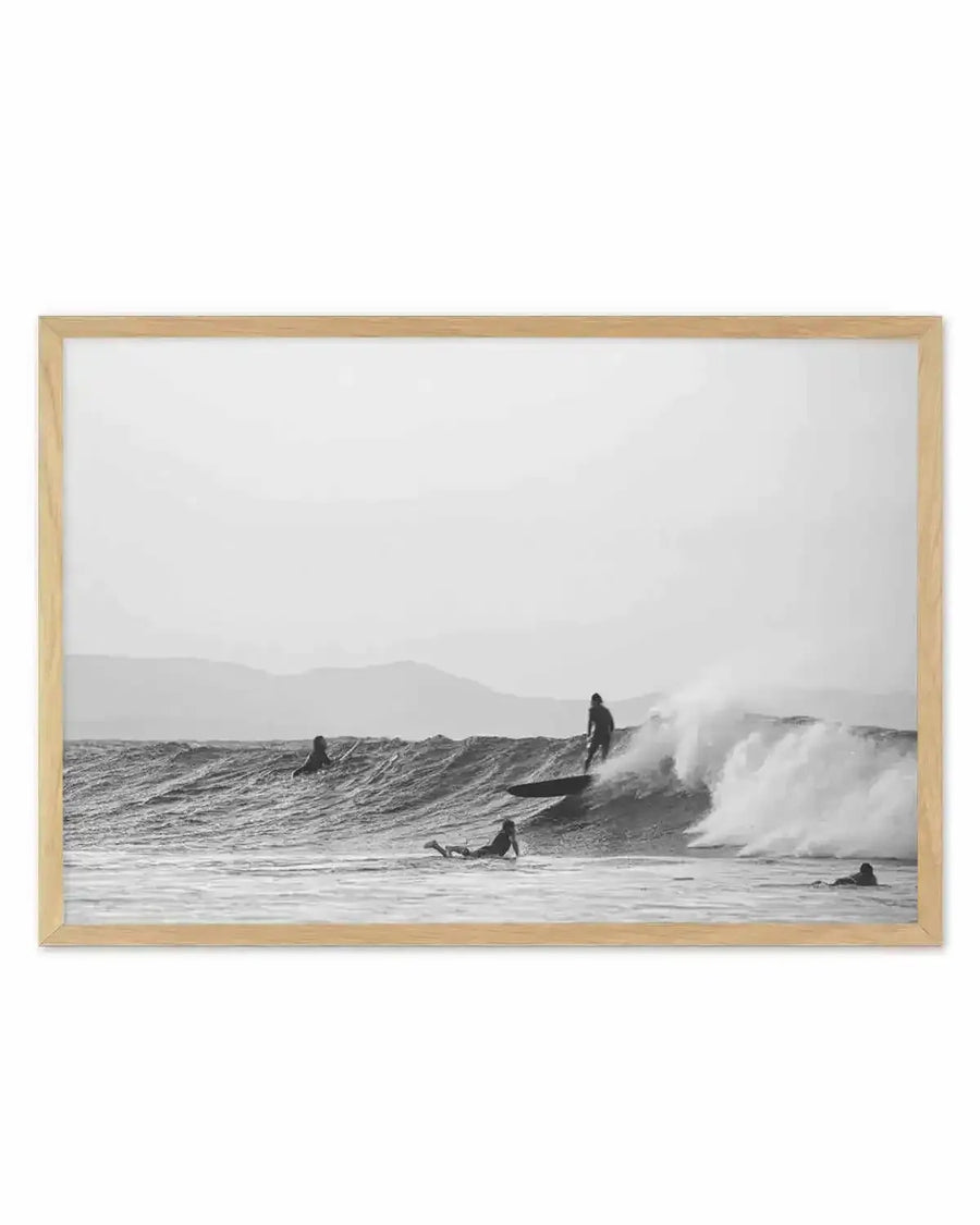 The Pass Surf I B&W Art Print from Olive et Oriel where you can shop wallpaper and artworks online