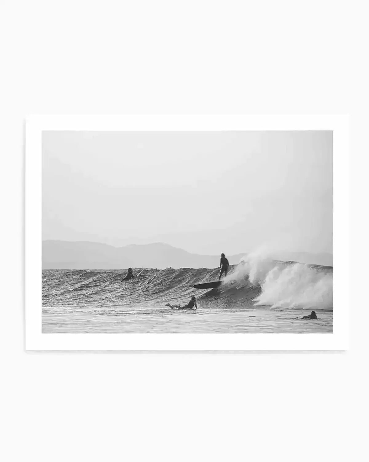 The Pass Surf I B&W Art Print from Olive et Oriel where you can shop wallpaper and artworks online