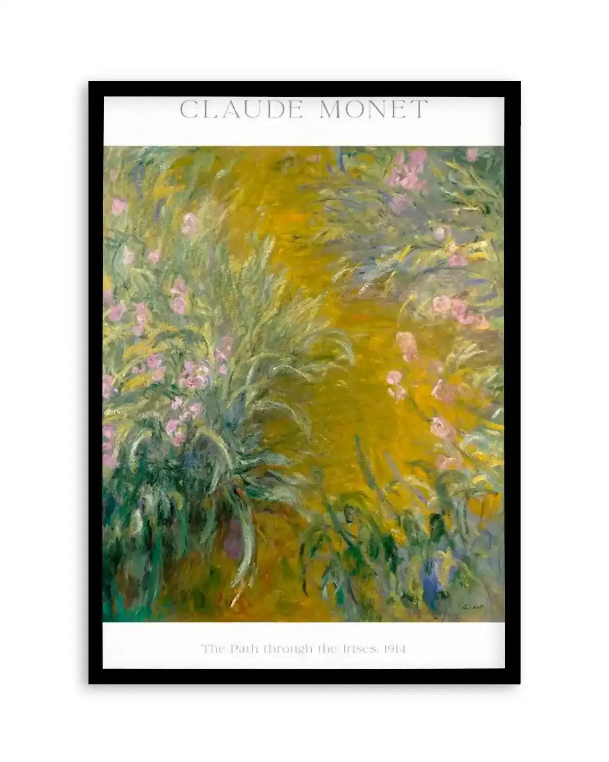 The Path Through the Irises by Claude Monet Art Print from Olive et Oriel where you can shop wallpaper and artworks online