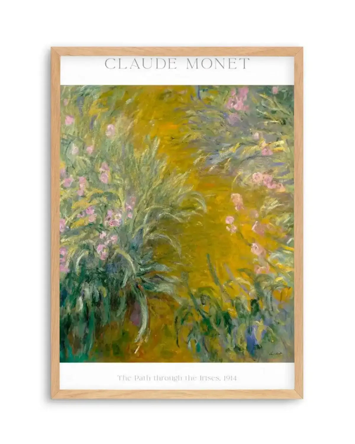 The Path Through the Irises by Claude Monet Art Print from Olive et Oriel where you can shop wallpaper and artworks online