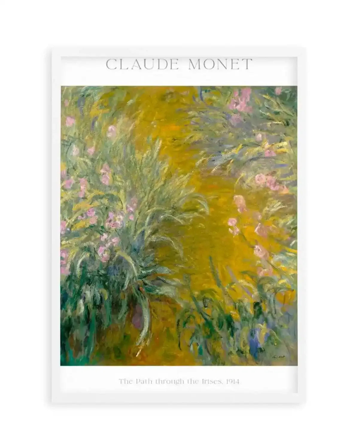 The Path Through the Irises by Claude Monet Art Print from Olive et Oriel where you can shop wallpaper and artworks online