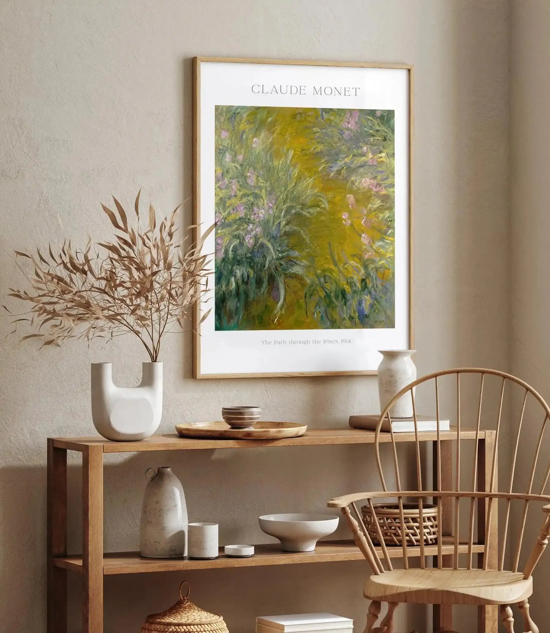 The Path Through the Irises by Claude Monet Art Print-PRINT-Olive et Oriel-Olive et Oriel-Buy-Australian-Art-Prints-Online-with-Olive-et-Oriel-Your-Artwork-Specialists-Austrailia-Decorate-With-Coastal-Photo-Wall-Art-Prints-From-Our-Beach-House-Artwork-Collection-Fine-Poster-and-Framed-Artwork