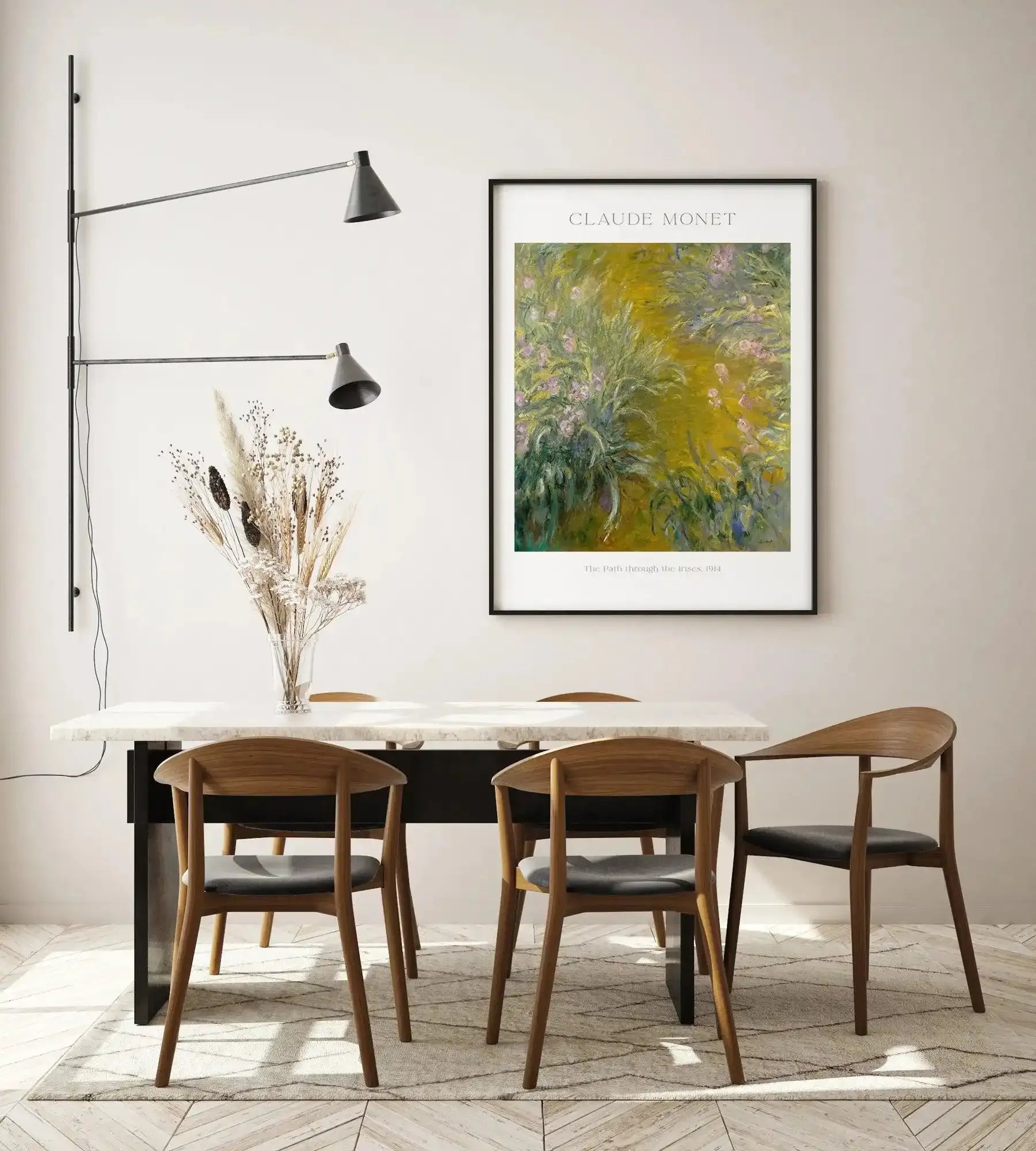 The Path Through the Irises by Claude Monet Art Print-PRINT-Olive et Oriel-Olive et Oriel-Buy-Australian-Art-Prints-Online-with-Olive-et-Oriel-Your-Artwork-Specialists-Austrailia-Decorate-With-Coastal-Photo-Wall-Art-Prints-From-Our-Beach-House-Artwork-Collection-Fine-Poster-and-Framed-Artwork