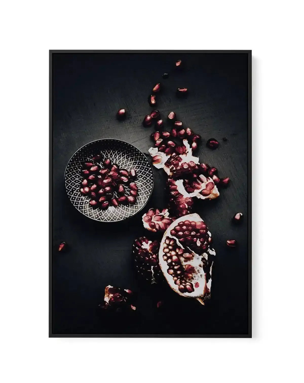 The Pomegranates | Framed Canvas-CANVAS-You can shop wall art online with Olive et Oriel for everything from abstract art to fun kids wall art. Our beautiful modern art prints and canvas art are available from large canvas prints to wall art paintings and our proudly Australian artwork collection offers only the highest quality framed large wall art and canvas art Australia - You can buy fashion photography prints or Hampton print posters and paintings on canvas from Olive et Oriel and have them