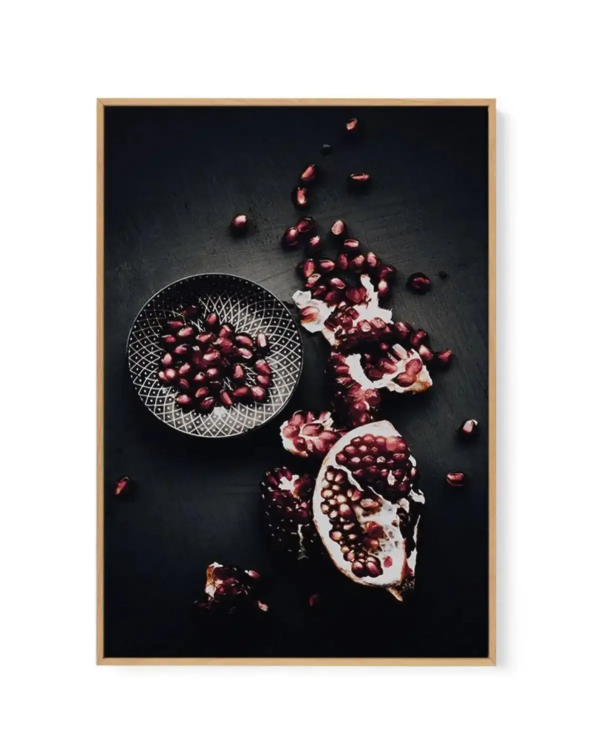 The Pomegranates | Framed Canvas-CANVAS-You can shop wall art online with Olive et Oriel for everything from abstract art to fun kids wall art. Our beautiful modern art prints and canvas art are available from large canvas prints to wall art paintings and our proudly Australian artwork collection offers only the highest quality framed large wall art and canvas art Australia - You can buy fashion photography prints or Hampton print posters and paintings on canvas from Olive et Oriel and have them