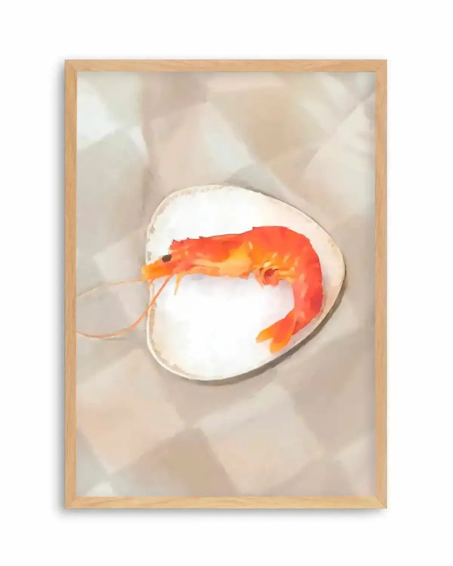 The Prawn Art Print from Olive et Oriel where you can shop wallpaper and artworks online