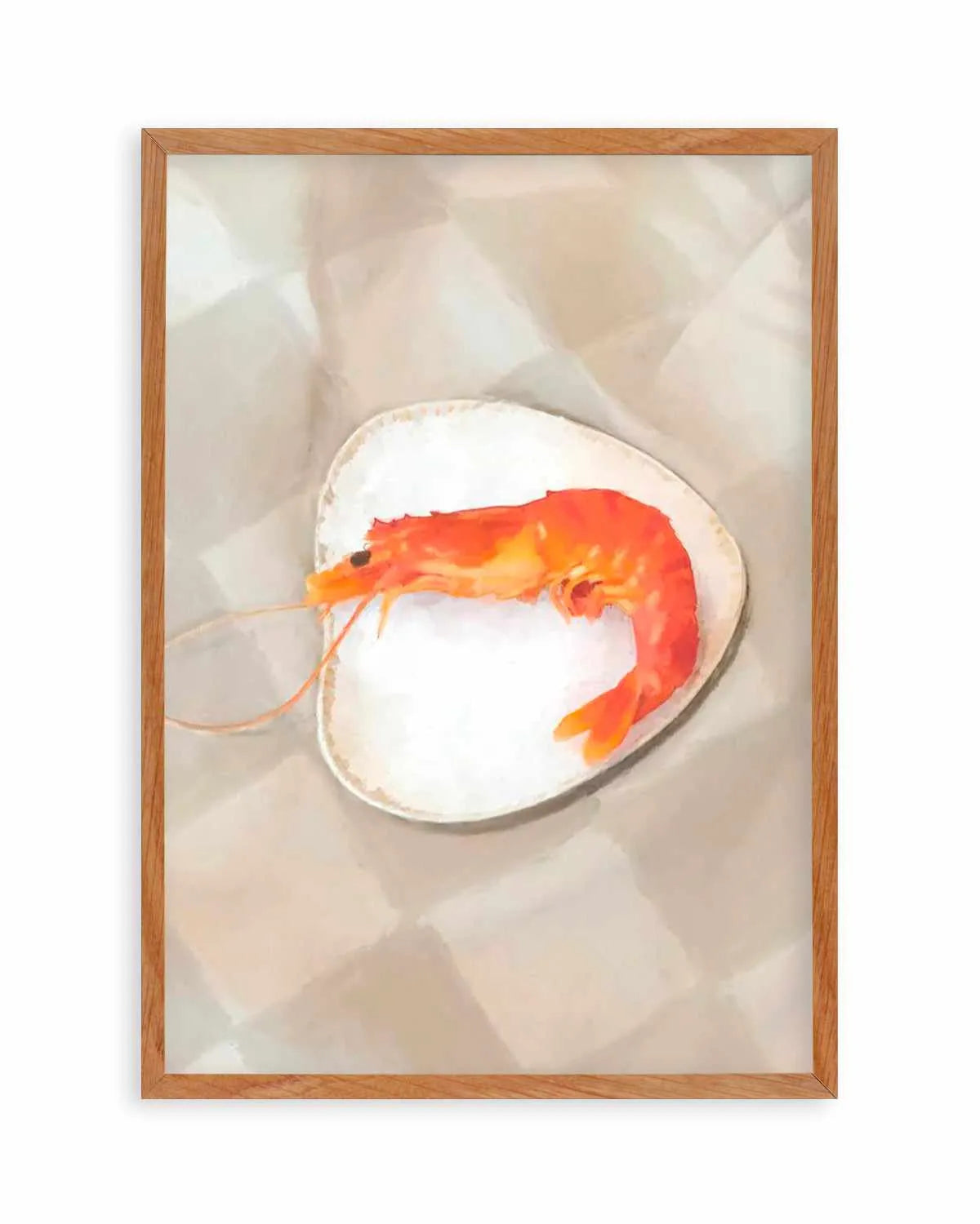 The Prawn Art Print from Olive et Oriel where you can shop wallpaper and artworks online