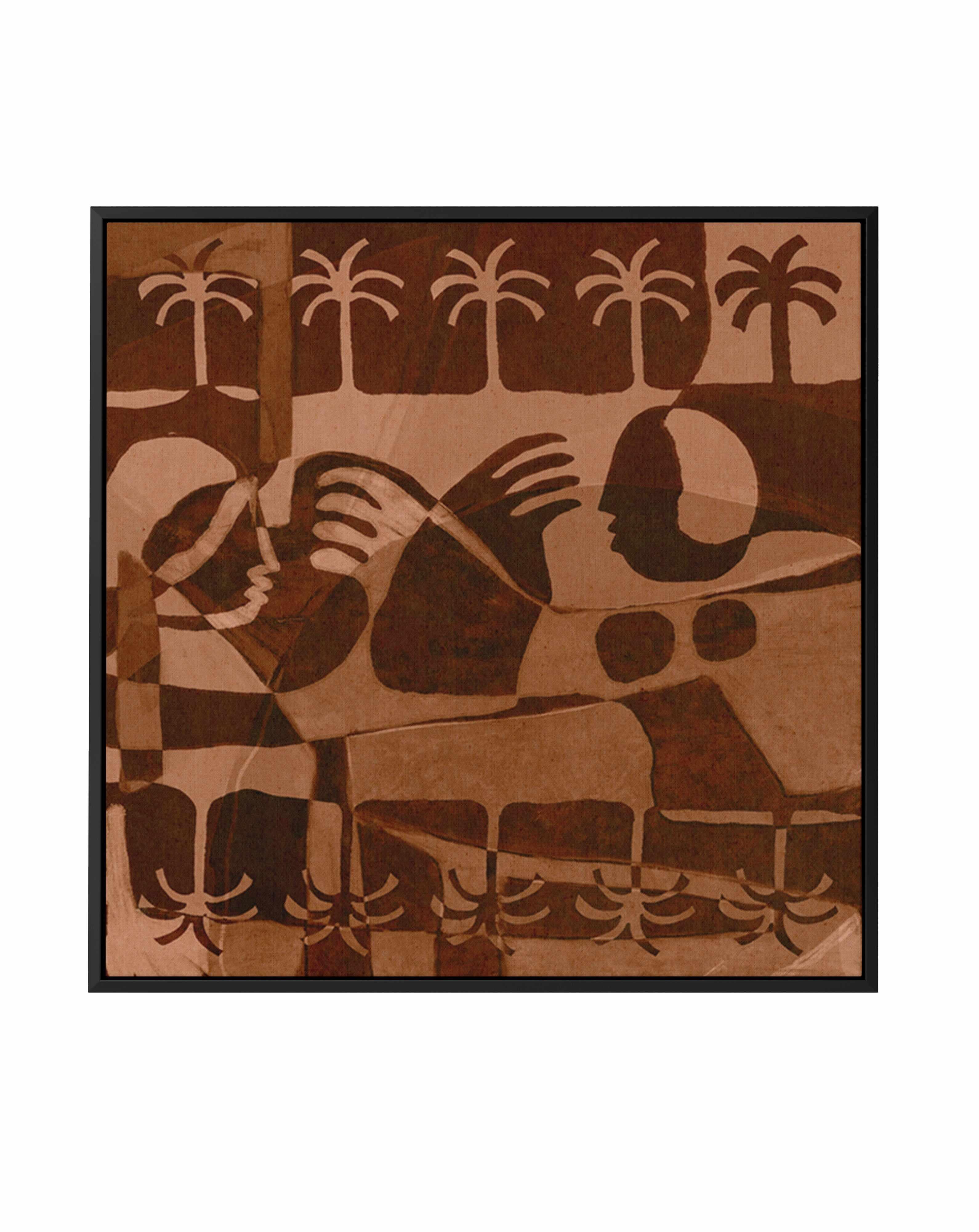 The Quiet Of Being 1 by Shatha Al Dafai | Framed Canvas Art Print from Olive et Oriel where you can shop wallpaper and artworks online
