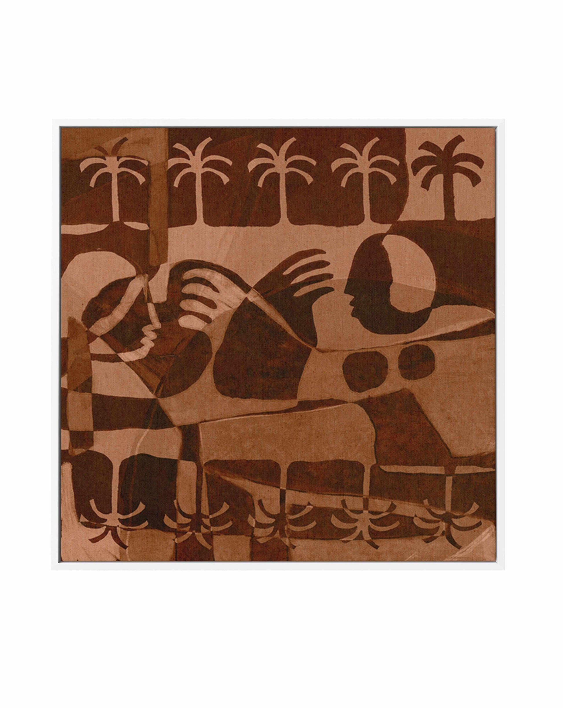 The Quiet Of Being 1 by Shatha Al Dafai | Framed Canvas Art Print from Olive et Oriel where you can shop wallpaper and artworks online