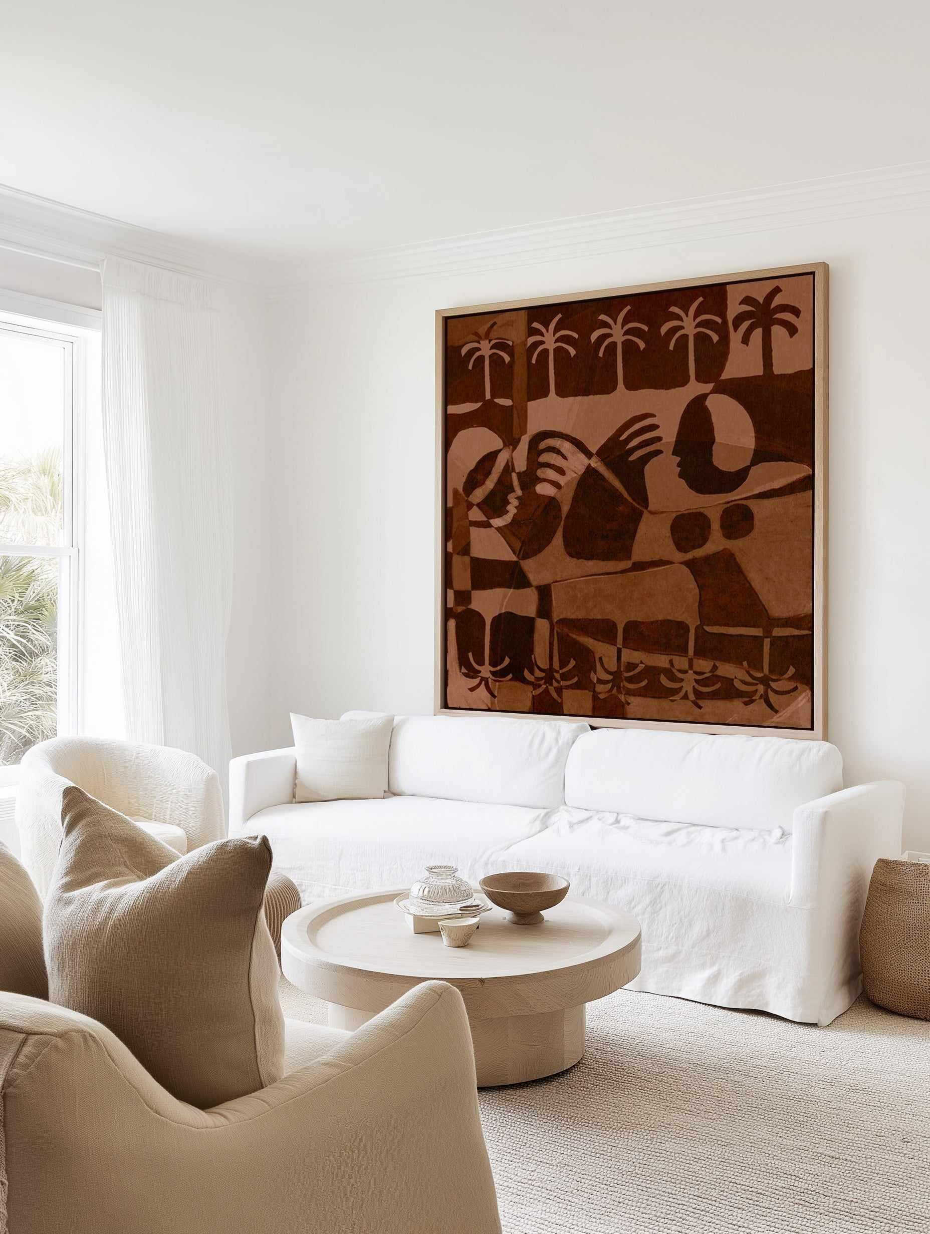 The Quiet Of Being 1 by Shatha Al Dafai | Framed Canvas Art Print from Olive et Oriel where you can shop wallpaper and artworks online