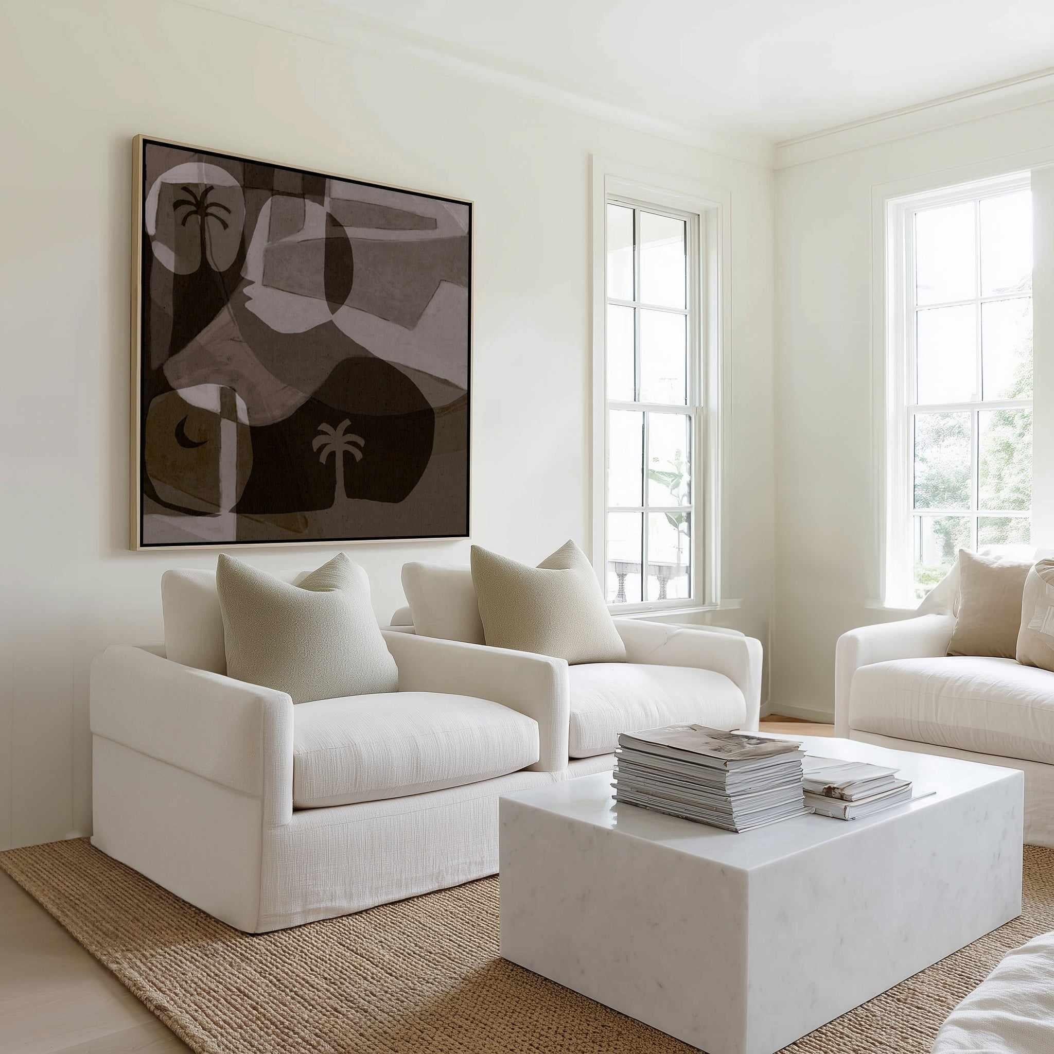 The Quiet Of Being 10 by Shatha Al Dafai | Framed Canvas Art Print from Olive et Oriel where you can shop wallpaper and artworks online