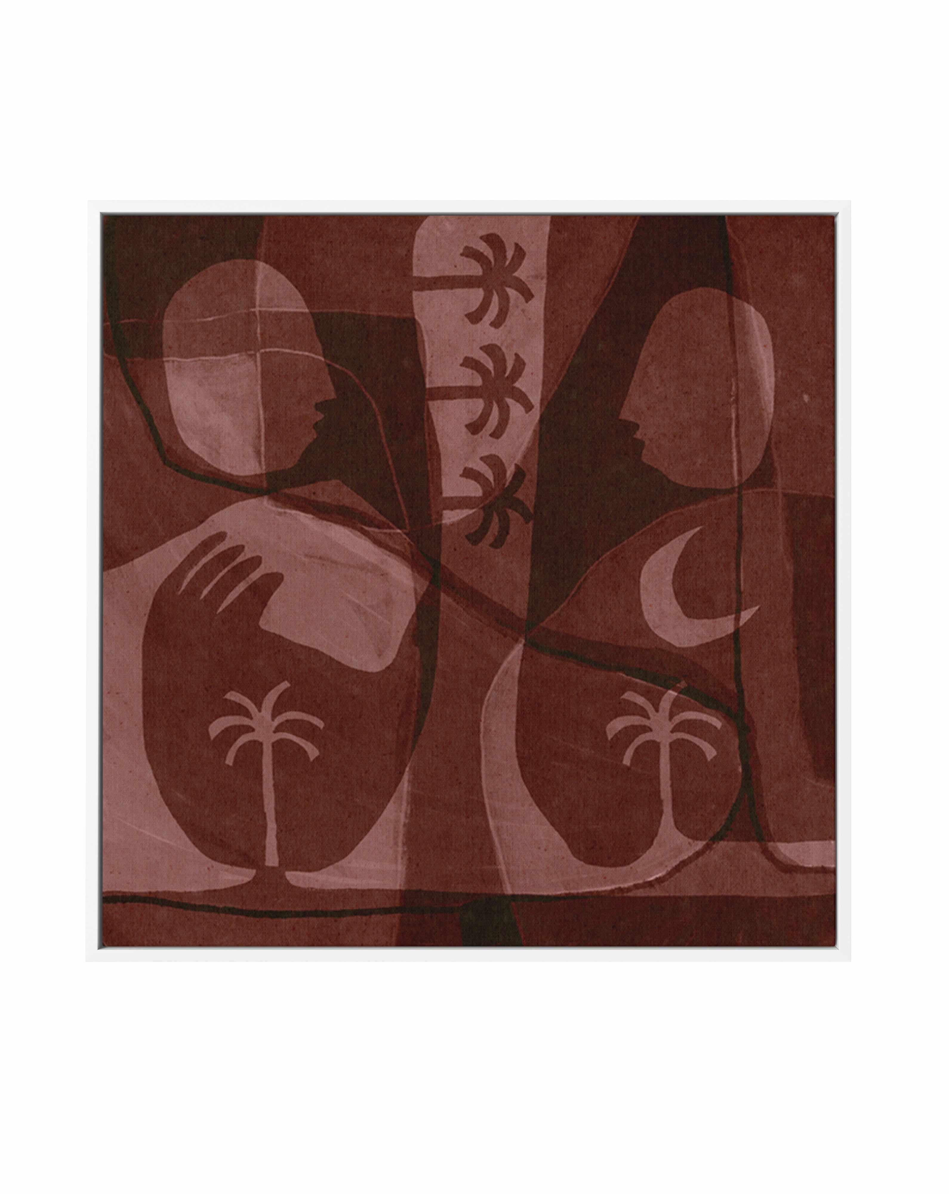 The Quiet Of Being 11 by Shatha Al Dafai | Framed Canvas Art Print from Olive et Oriel where you can shop wallpaper and artworks online