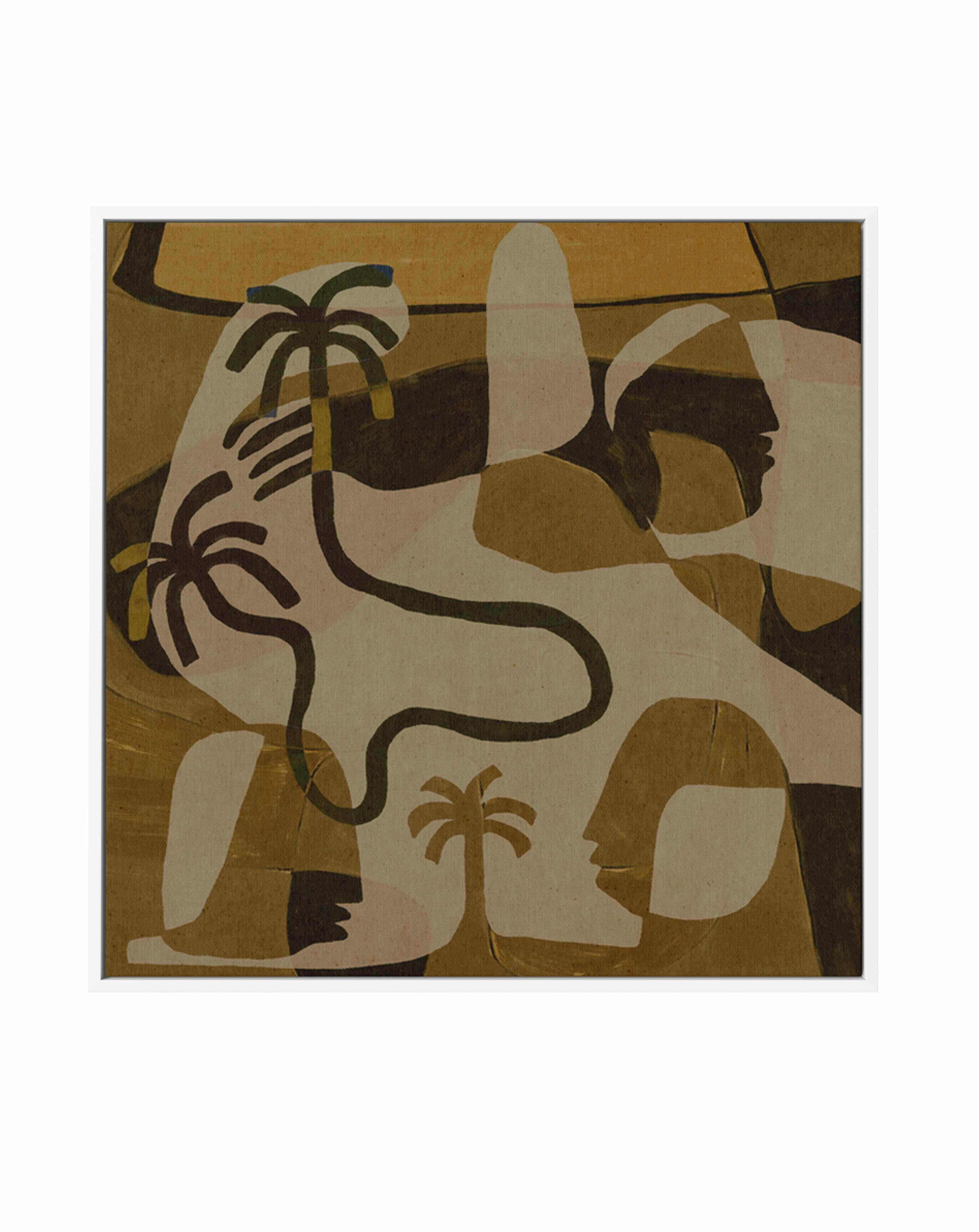 The Quiet Of Being 12 by Shatha Al Dafai | Framed Canvas Art Print from Olive et Oriel where you can shop wallpaper and artworks online