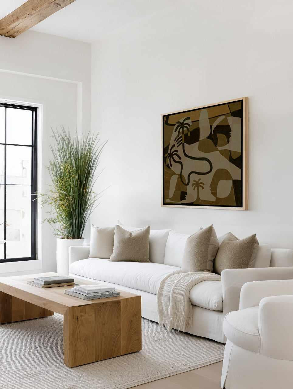 The Quiet Of Being 12 by Shatha Al Dafai | Framed Canvas Art Print from Olive et Oriel where you can shop wallpaper and artworks online