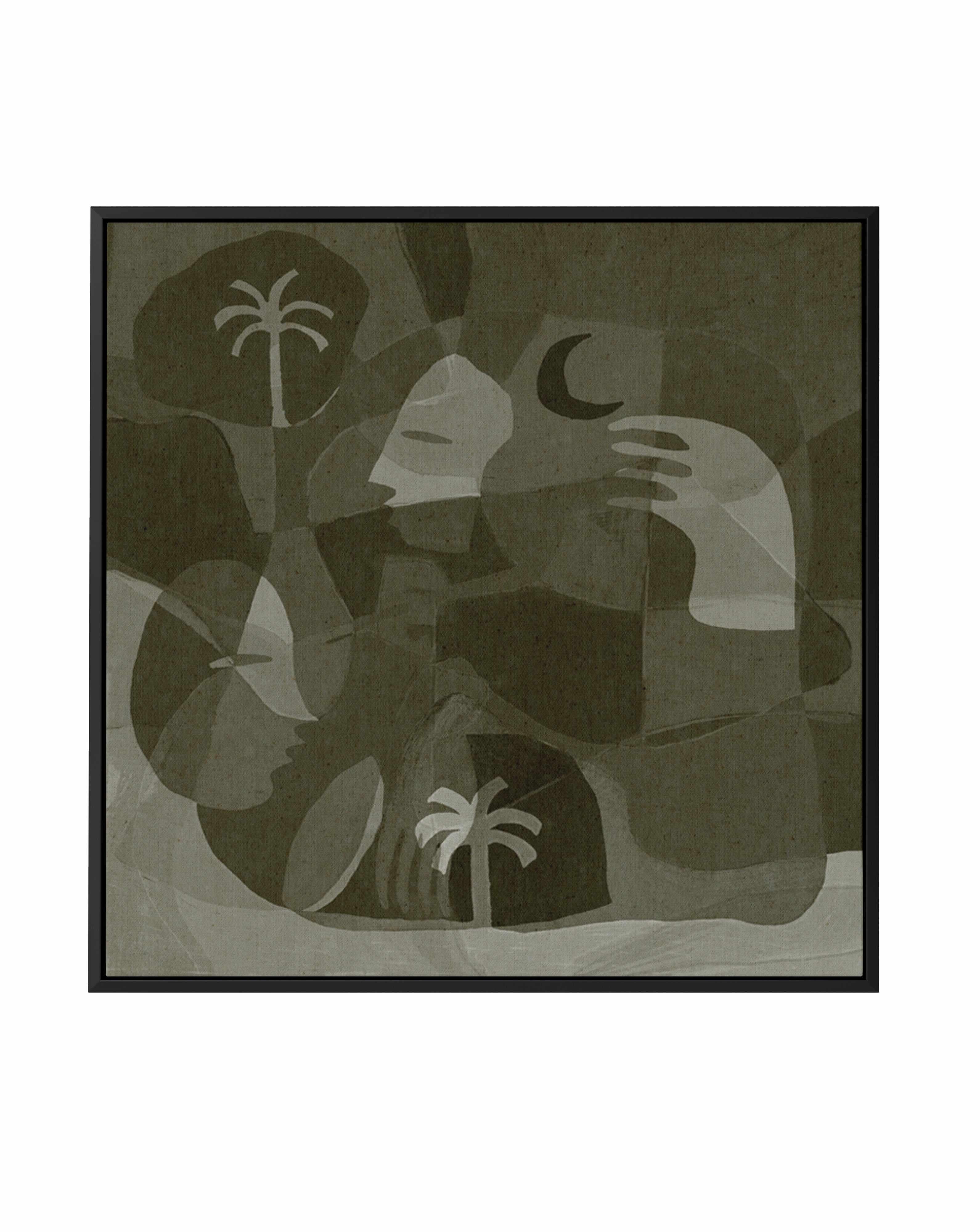 The Quiet Of Being 15 by Shatha Al Dafai | Framed Canvas Art Print from Olive et Oriel where you can shop wallpaper and artworks online