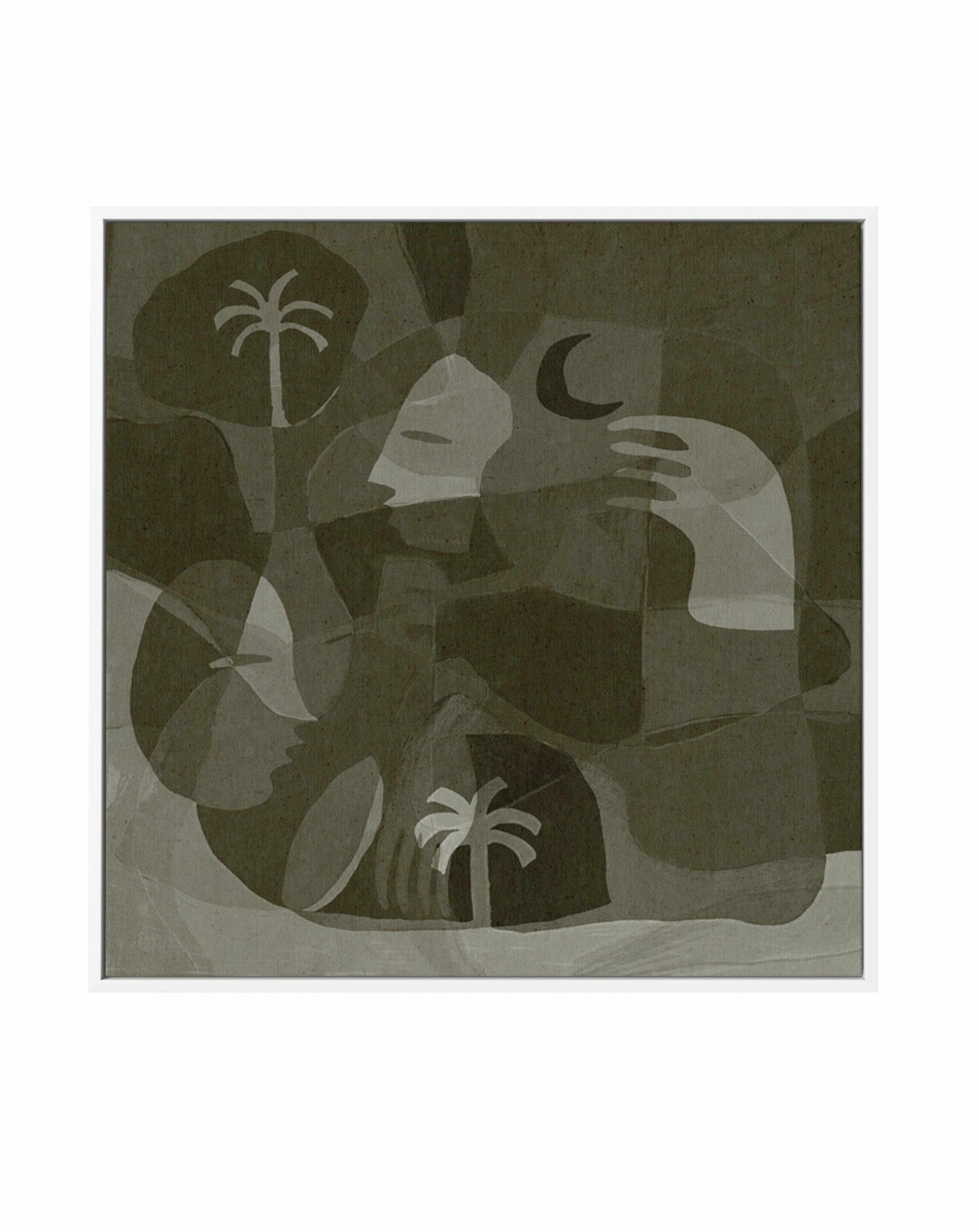 The Quiet Of Being 15 by Shatha Al Dafai | Framed Canvas Art Print from Olive et Oriel where you can shop wallpaper and artworks online