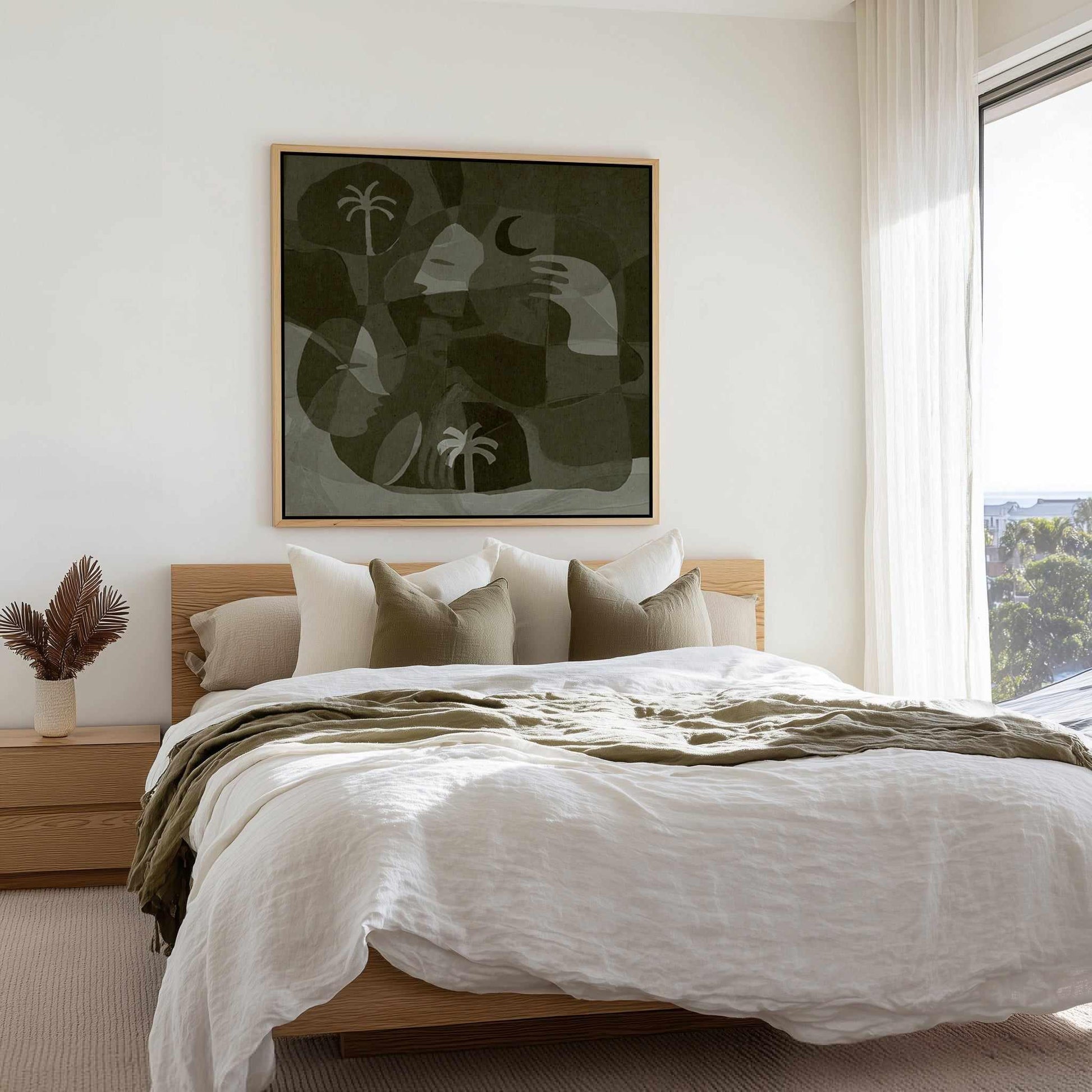 The Quiet Of Being 15 by Shatha Al Dafai | Framed Canvas Art Print from Olive et Oriel where you can shop wallpaper and artworks online