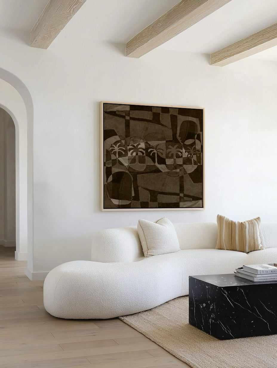 The Quiet Of Being 2 by Shatha Al Dafai | Framed Canvas Art Print from Olive et Oriel where you can shop wallpaper and artworks online