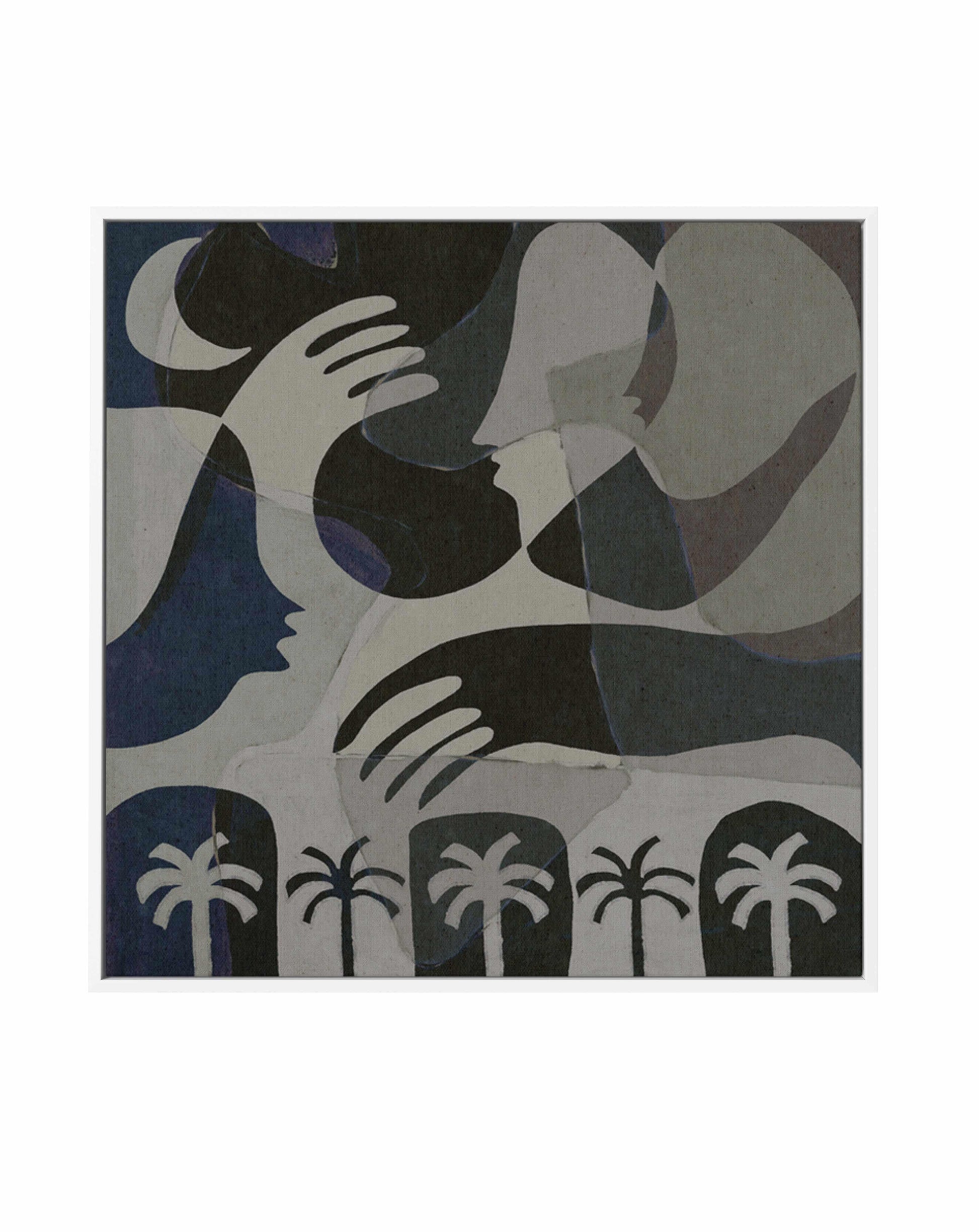 The Quiet Of Being 3 by Shatha Al Dafai | Framed Canvas Art Print from Olive et Oriel where you can shop wallpaper and artworks online