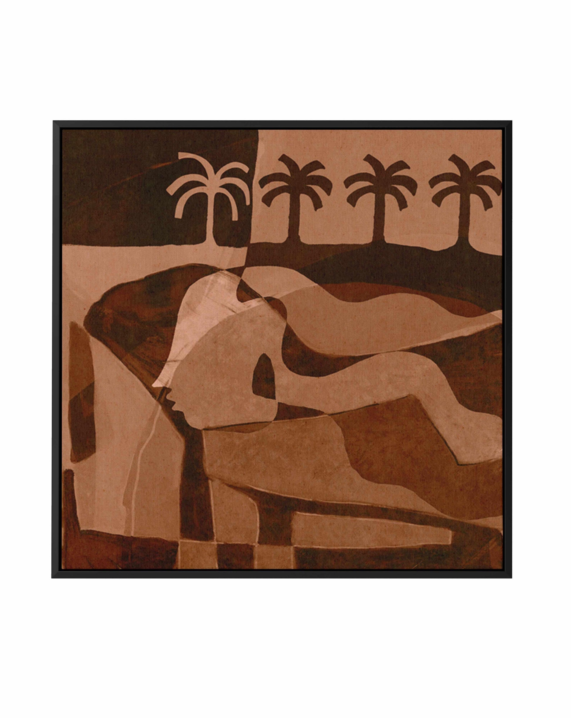 The Quiet Of Being 4 by Shatha Al Dafai | Framed Canvas Art Print from Olive et Oriel where you can shop wallpaper and artworks online