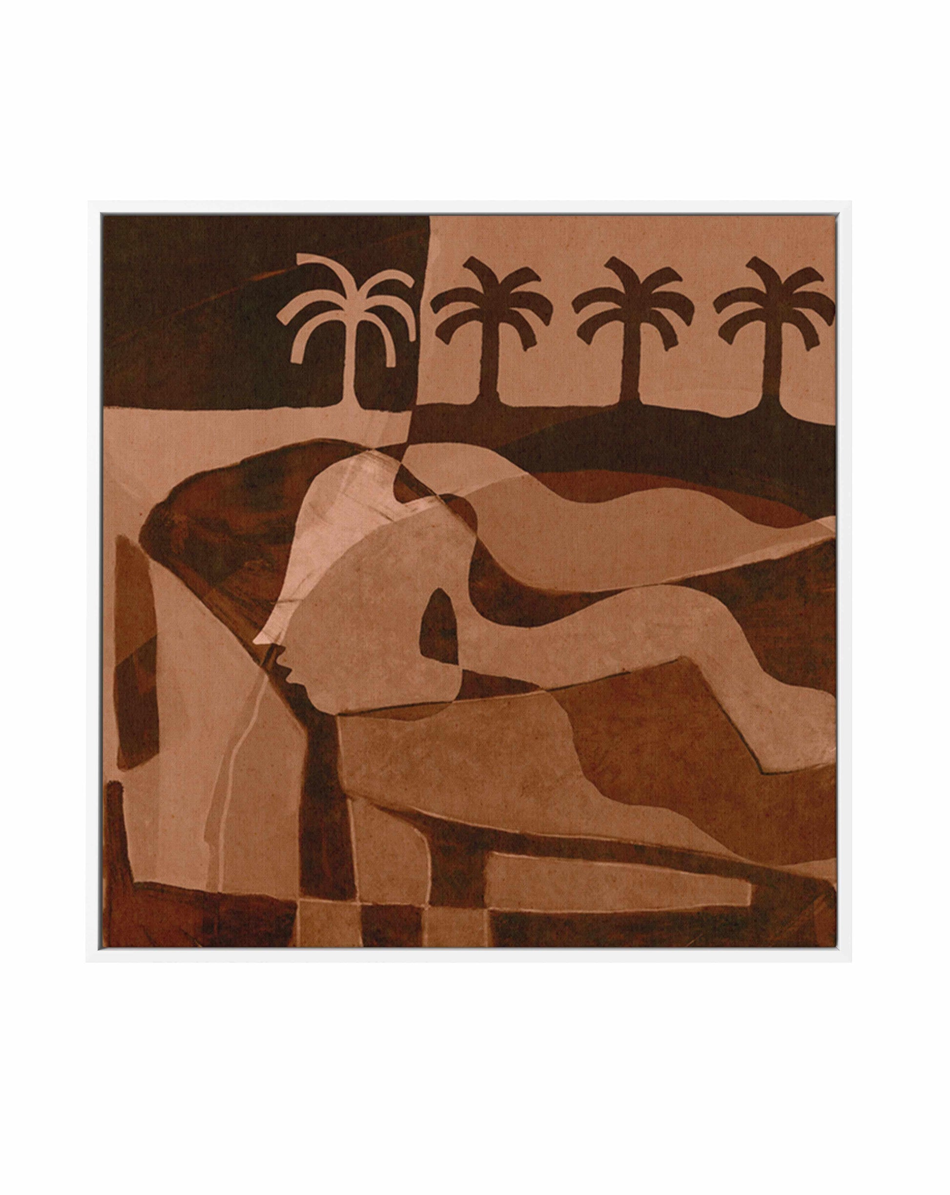 The Quiet Of Being 4 by Shatha Al Dafai | Framed Canvas Art Print from Olive et Oriel where you can shop wallpaper and artworks online