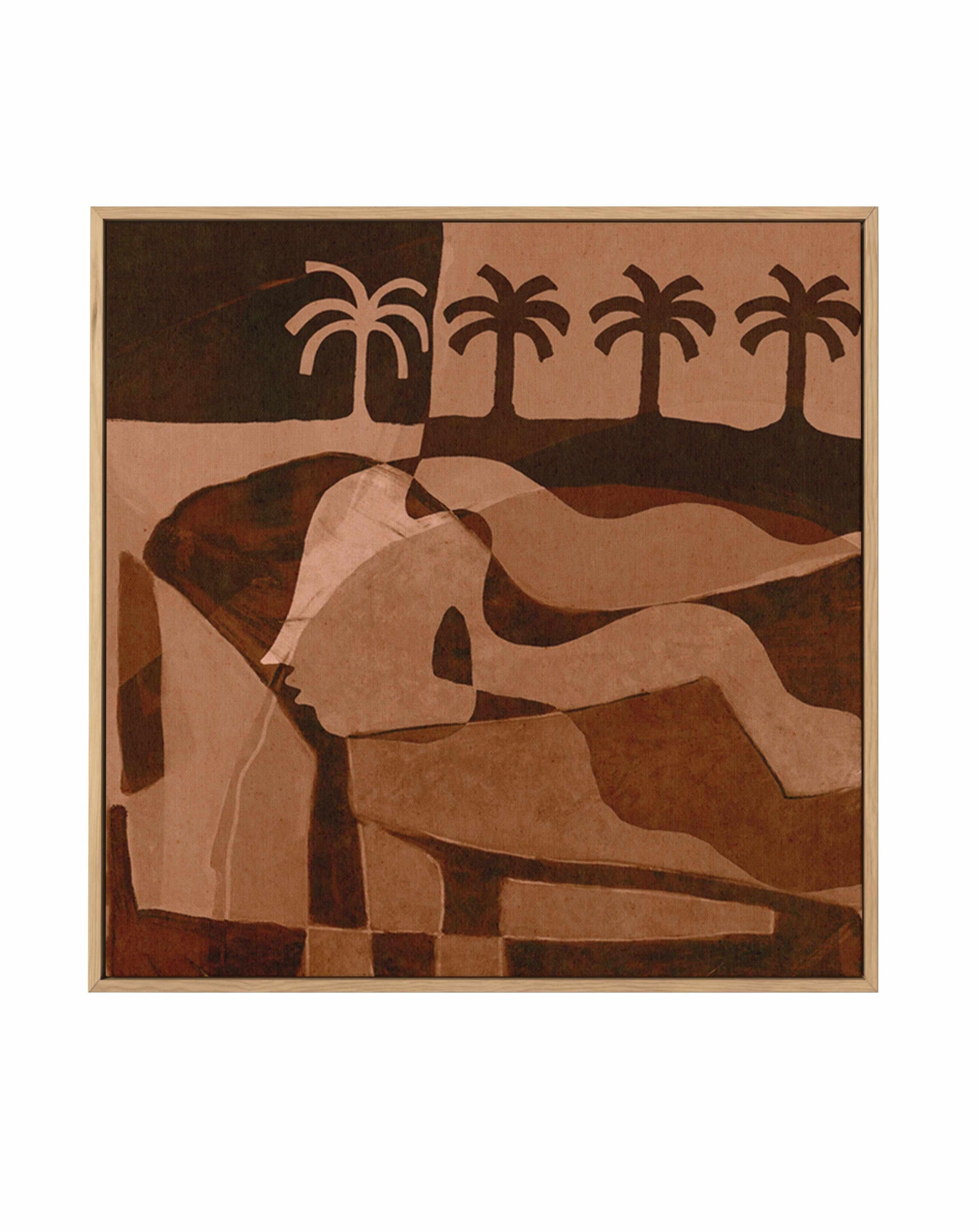 The Quiet Of Being 4 by Shatha Al Dafai | Framed Canvas Art Print from Olive et Oriel where you can shop wallpaper and artworks online