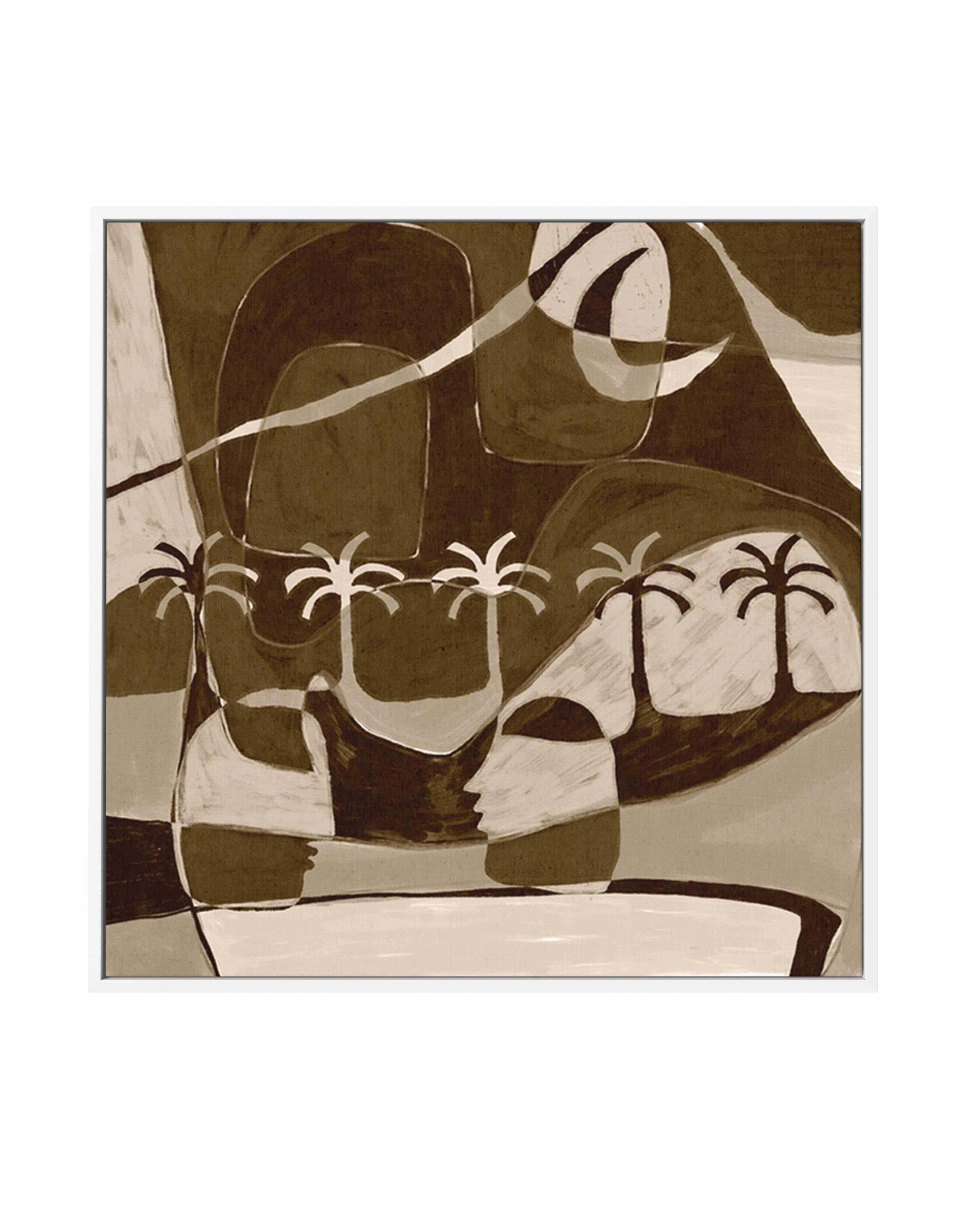 The Quiet Of Being 5 by Shatha Al Dafai | Framed Canvas Art Print from Olive et Oriel where you can shop wallpaper and artworks online