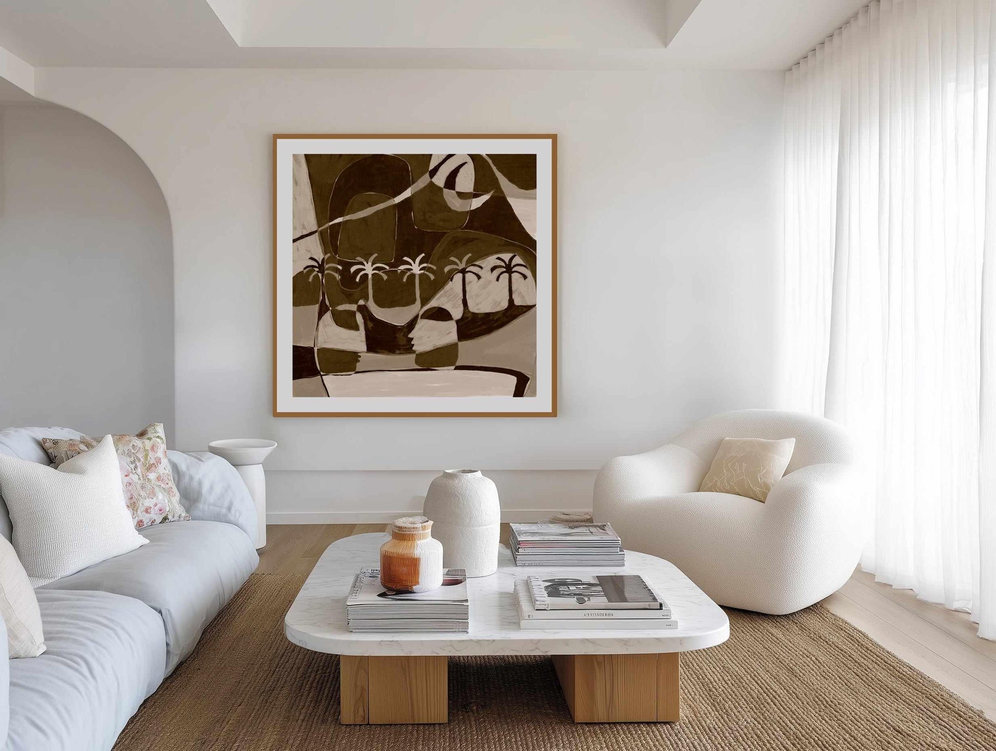 The Quiet Of Being 5 by Shatha Al Dafai | Art Print from Olive et Oriel where you can shop wallpaper and artworks online