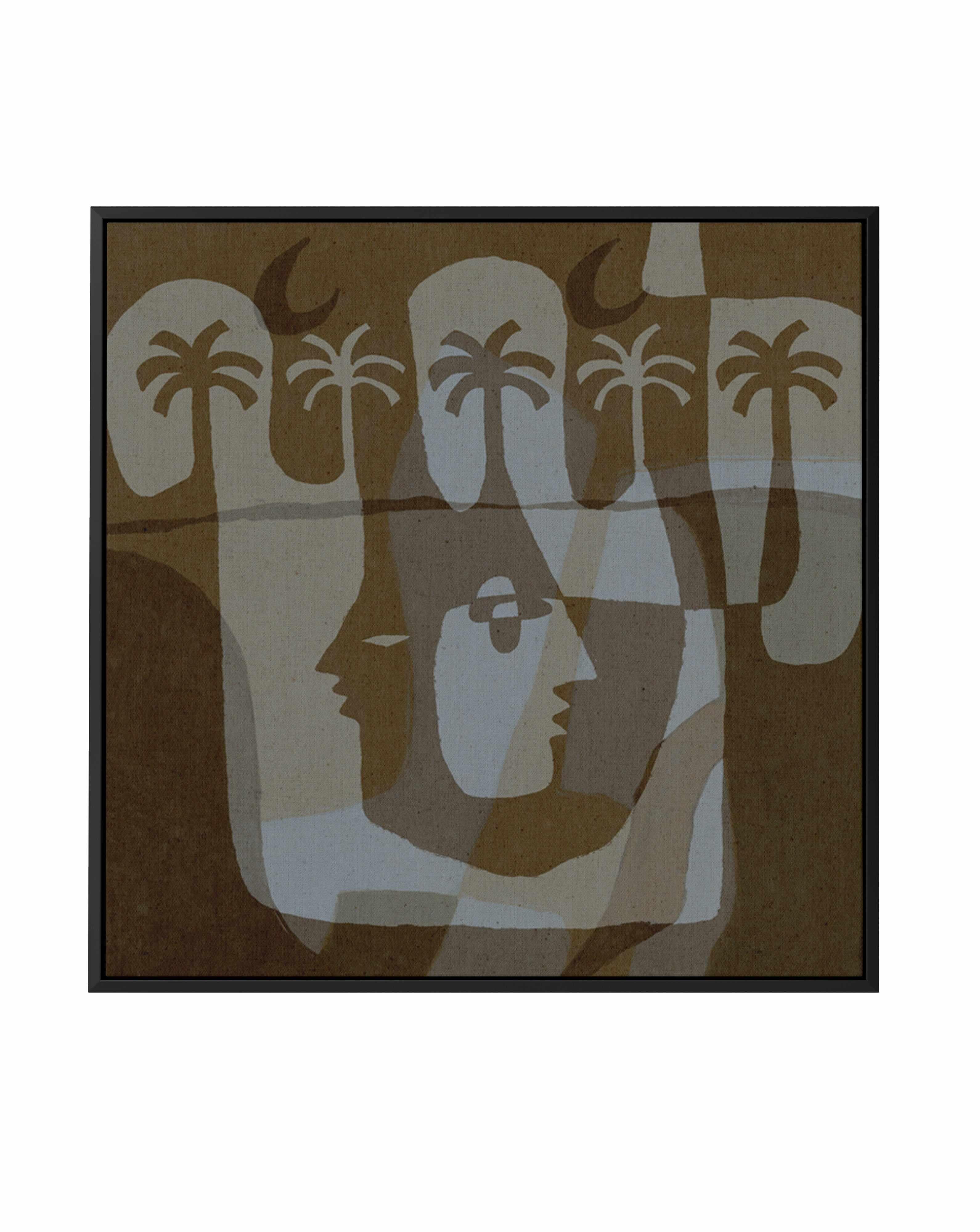 The Quiet Of Being 8 by Shatha Al Dafai | Framed Canvas Art Print from Olive et Oriel where you can shop wallpaper and artworks online