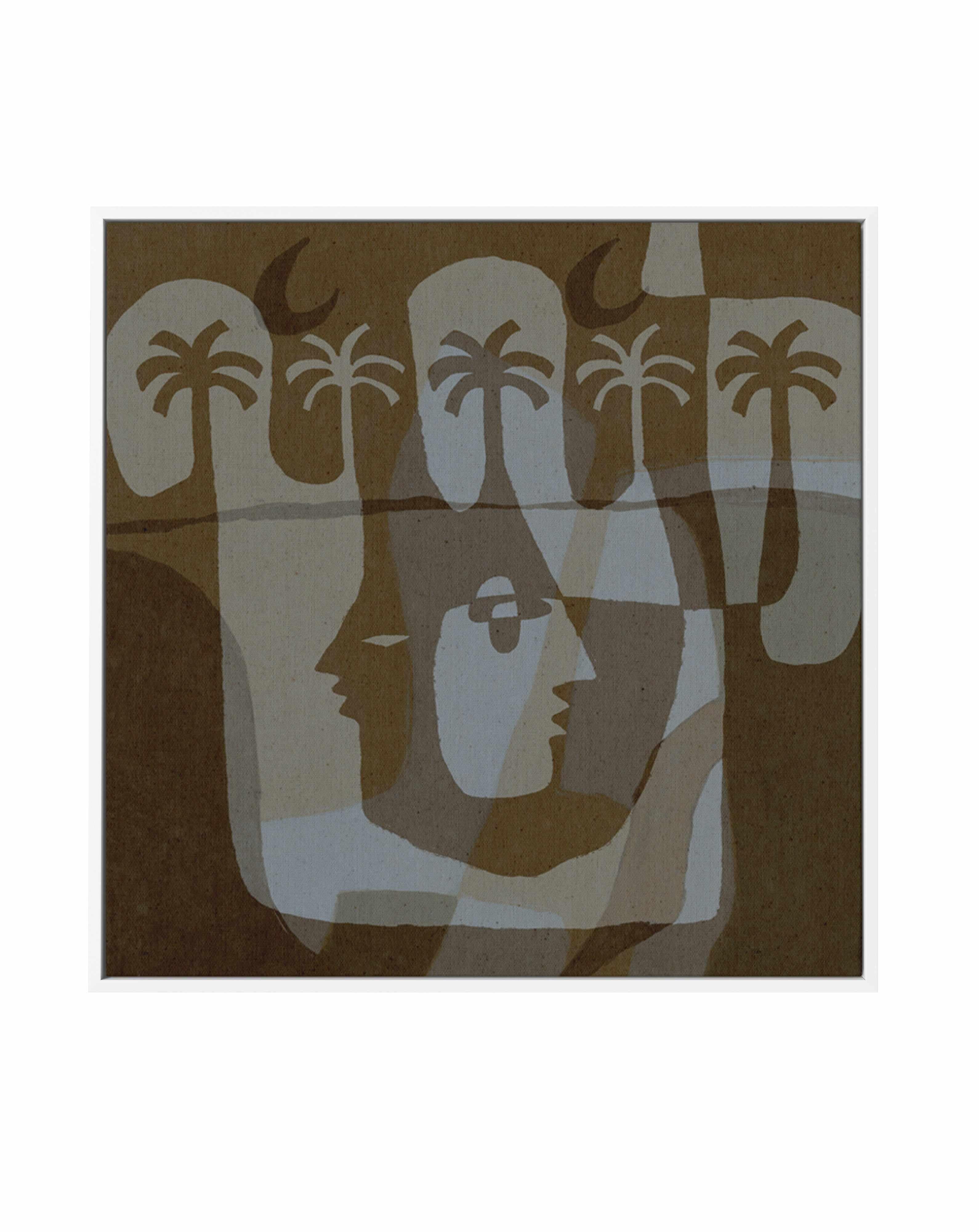 The Quiet Of Being 8 by Shatha Al Dafai | Framed Canvas Art Print from Olive et Oriel where you can shop wallpaper and artworks online