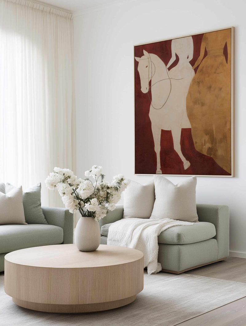 The Riders I | Framed Canvas Art Print from Olive et Oriel where you can shop wallpaper and artworks online