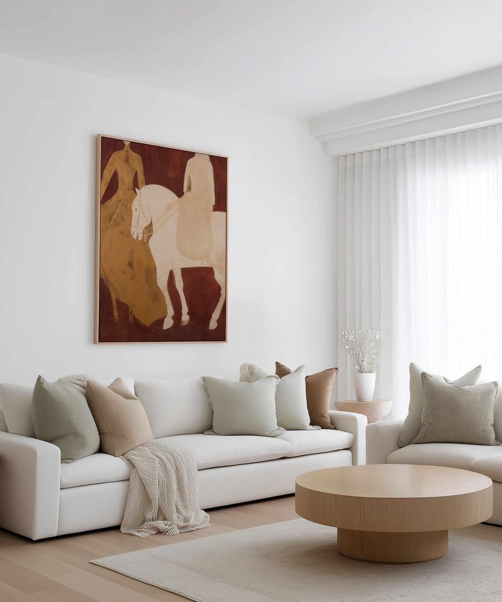 The Riders II | Framed Canvas Art Print from Olive et Oriel where you can shop wallpaper and artworks online