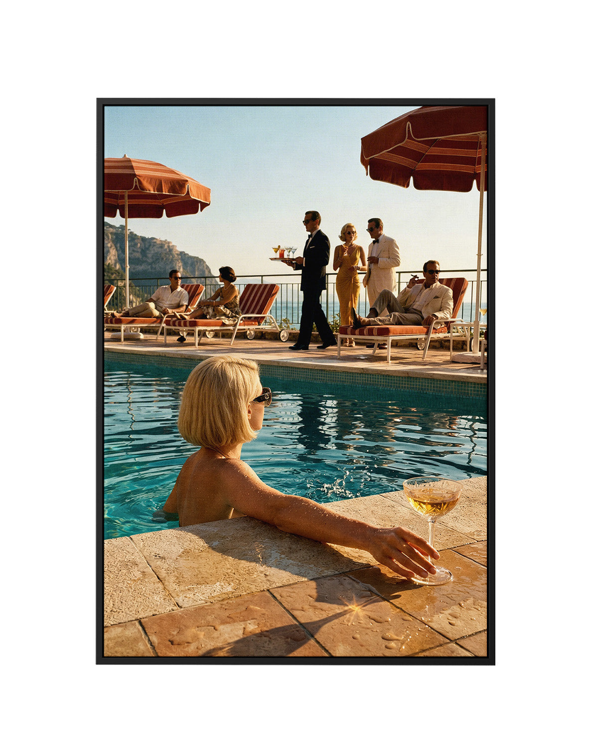 The Scene | Framed Canvas Art Print